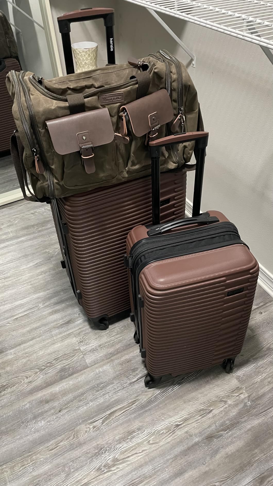 Wildroad Waxed Canvas Duffle Bag - 50L Weekender Overnight Travel Bag customer photo 1