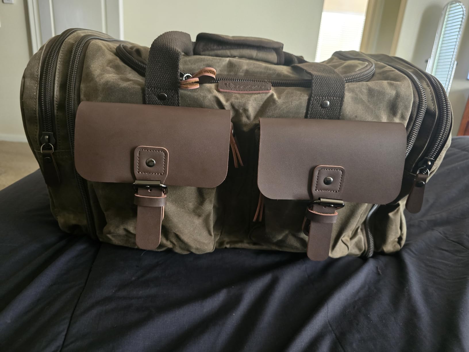 Wildroad Waxed Canvas Duffle Bag - 50L Weekender Overnight Travel Bag customer photo 2