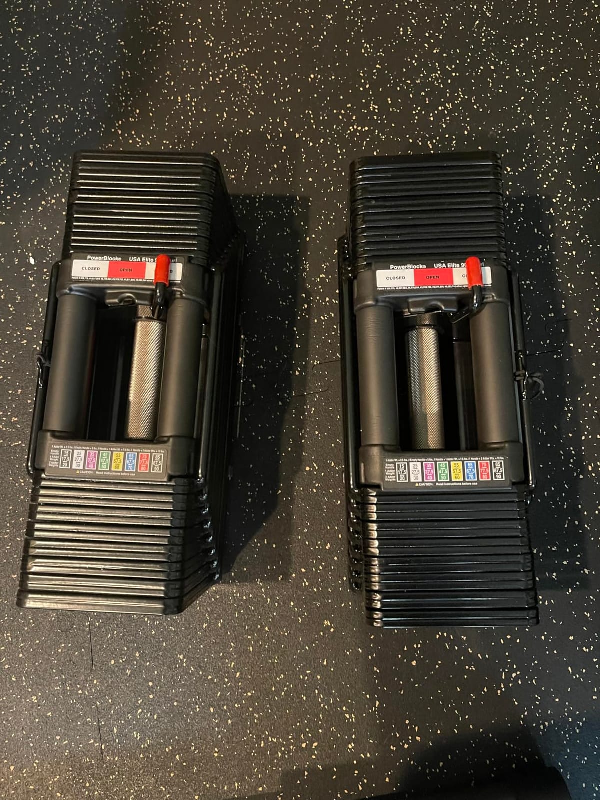 PowerBlock Elite USA 90 Pound Adjustable Dumbbells, Sold in Pairs, 5-90 lb. customer photo 2