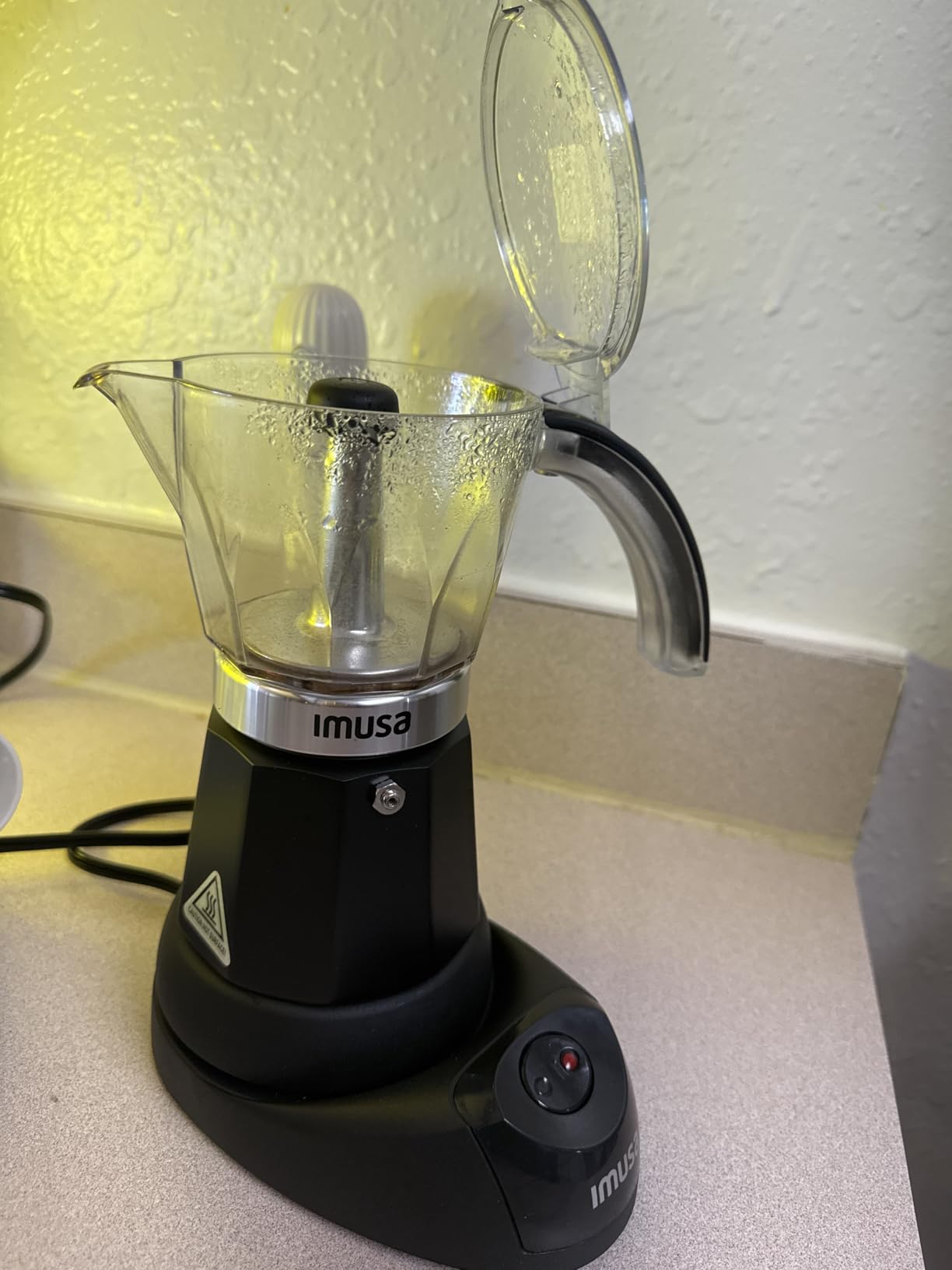 IMUSA 6 or 3 Cup Electric Espresso Maker with Cool-touch Handle, Black customer photo 1