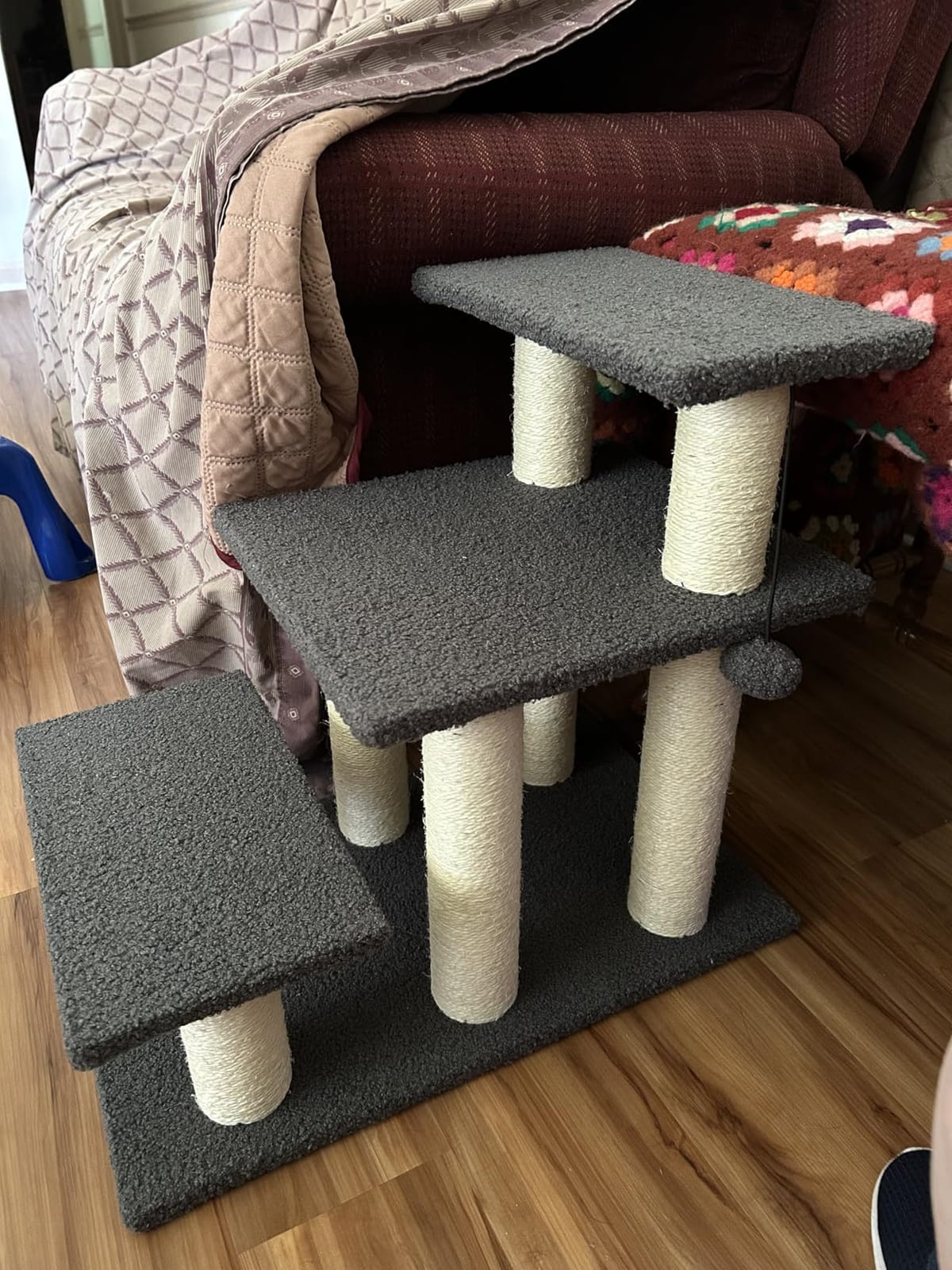 Pawque Dog Stairs & Cat Scratching Post Pet Steps for High Beds Couch customer photo 2