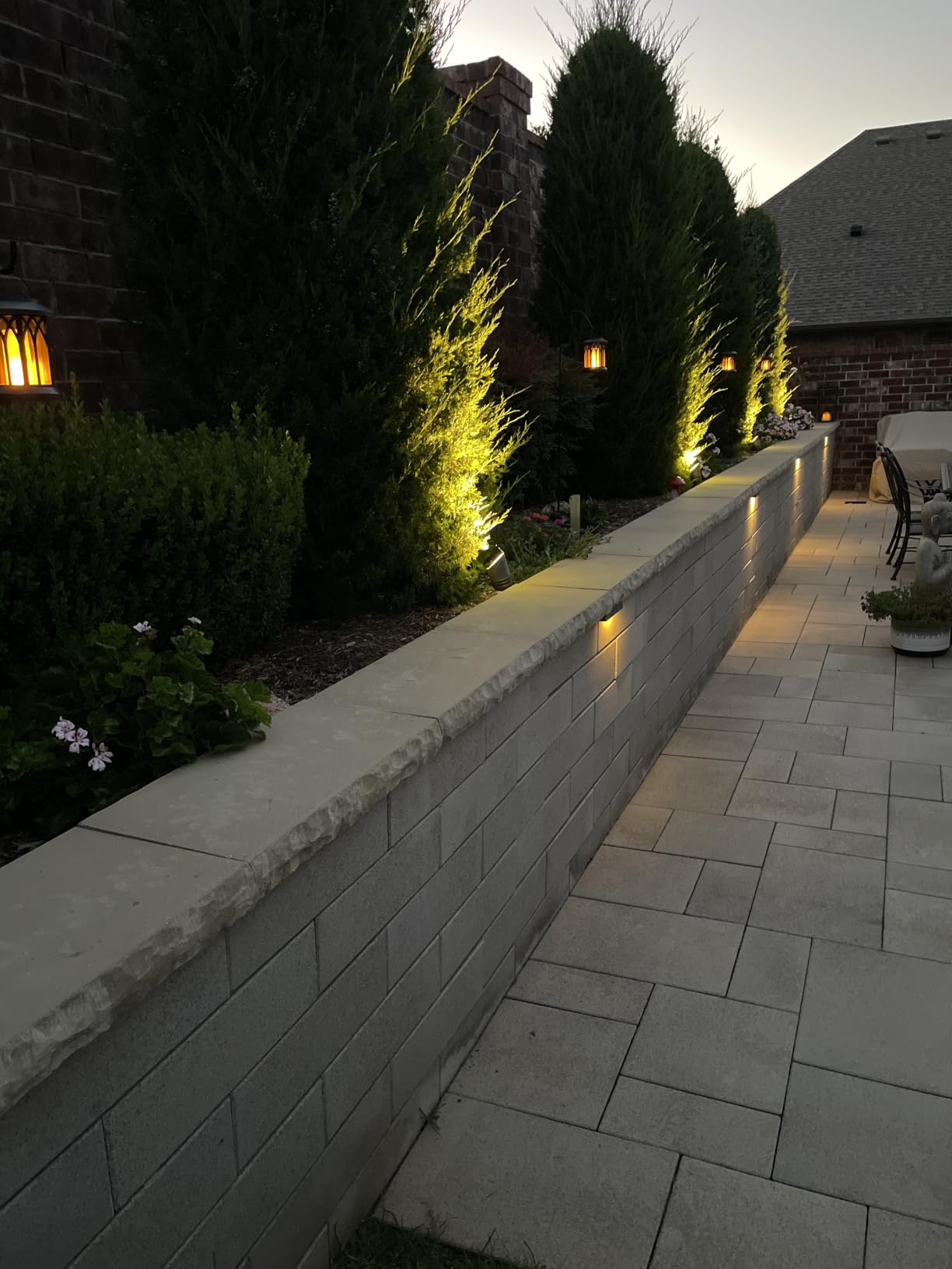 KOOPER 4 Pack Solar Lantern Outdoor Lights, Upgraded Flickering Flame Solar Lanterns Lights Outdoor Waterproof, Hanging Lantern Decorative, Solar Powered Lanterns for Yard Patio Path Tree Garden Decor customer photo 1