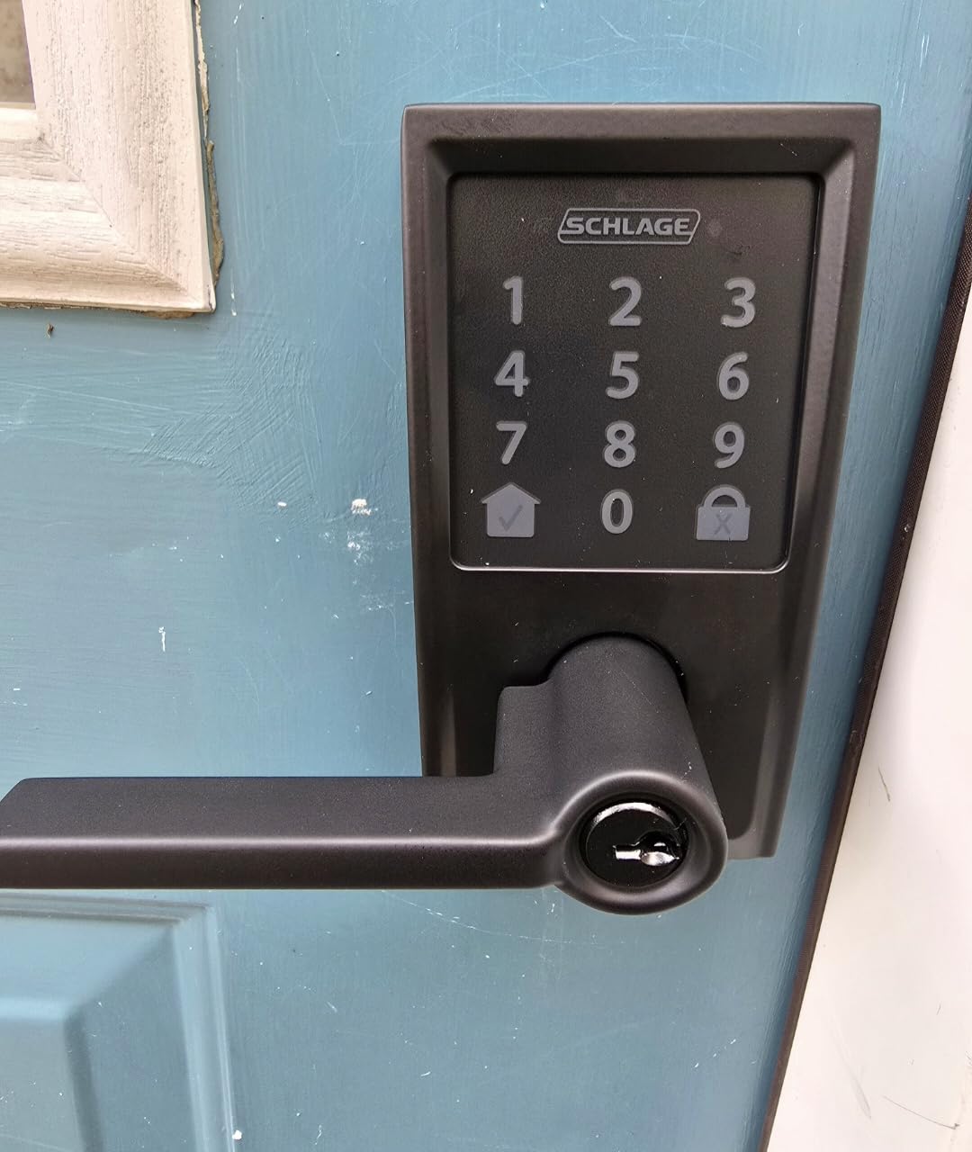 Schlage Encode Smart WiFi Lock, Lever Handle, Century Trim, Matte Black customer photo 1