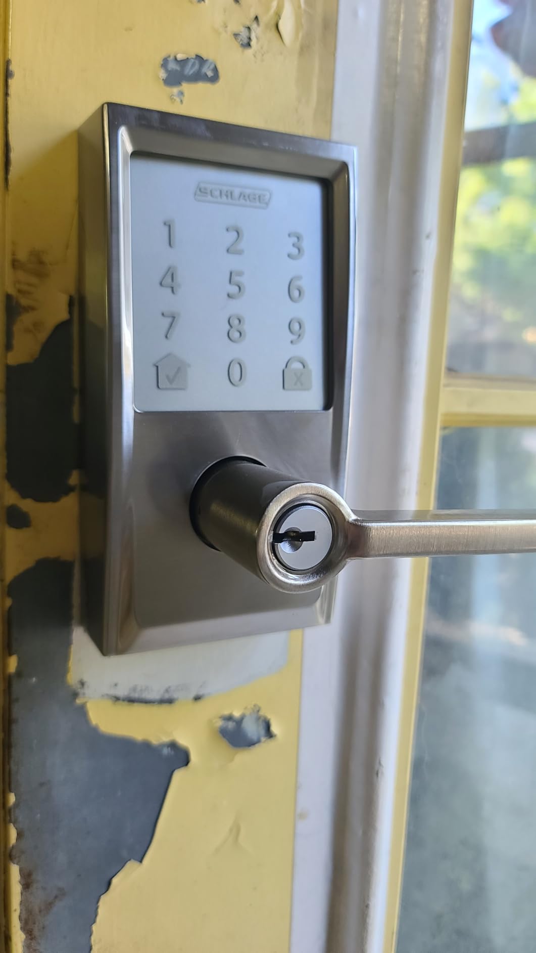 Schlage Encode Smart WiFi Lock, Lever Handle, Century Trim, Matte Black customer photo 2