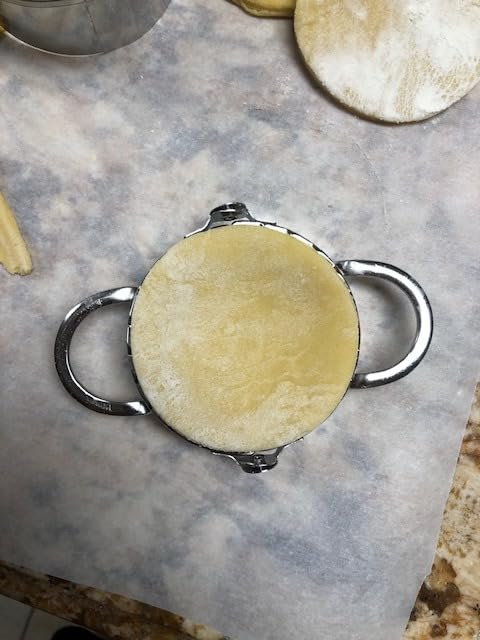 Dumpling Maker Set 7 Piece – Stainless Steel Dumpling Press Kit with Dough Cutter Rings, Empanada Mold & Filling Spoon – DIY Dumpling Maker Tool Set for Gyoza, Pierogi, Ravioli customer photo 2