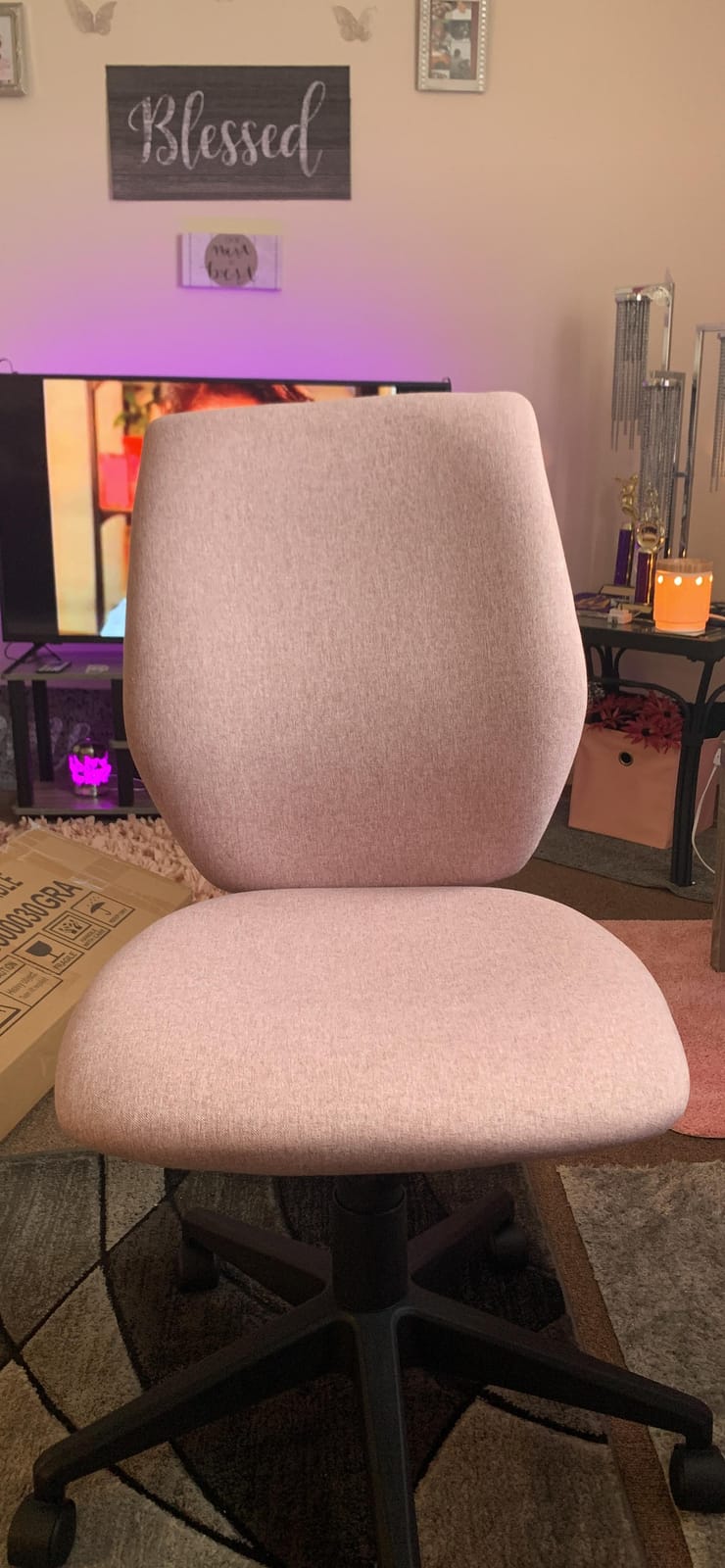 Home Office Chair Ribbed, Modern Leather Conference Room Chairs, Ergonomic Office Desk Chair, High Back Executive Computer Chair, Adjustable Swivel Chair with Arms (Black) customer photo 1