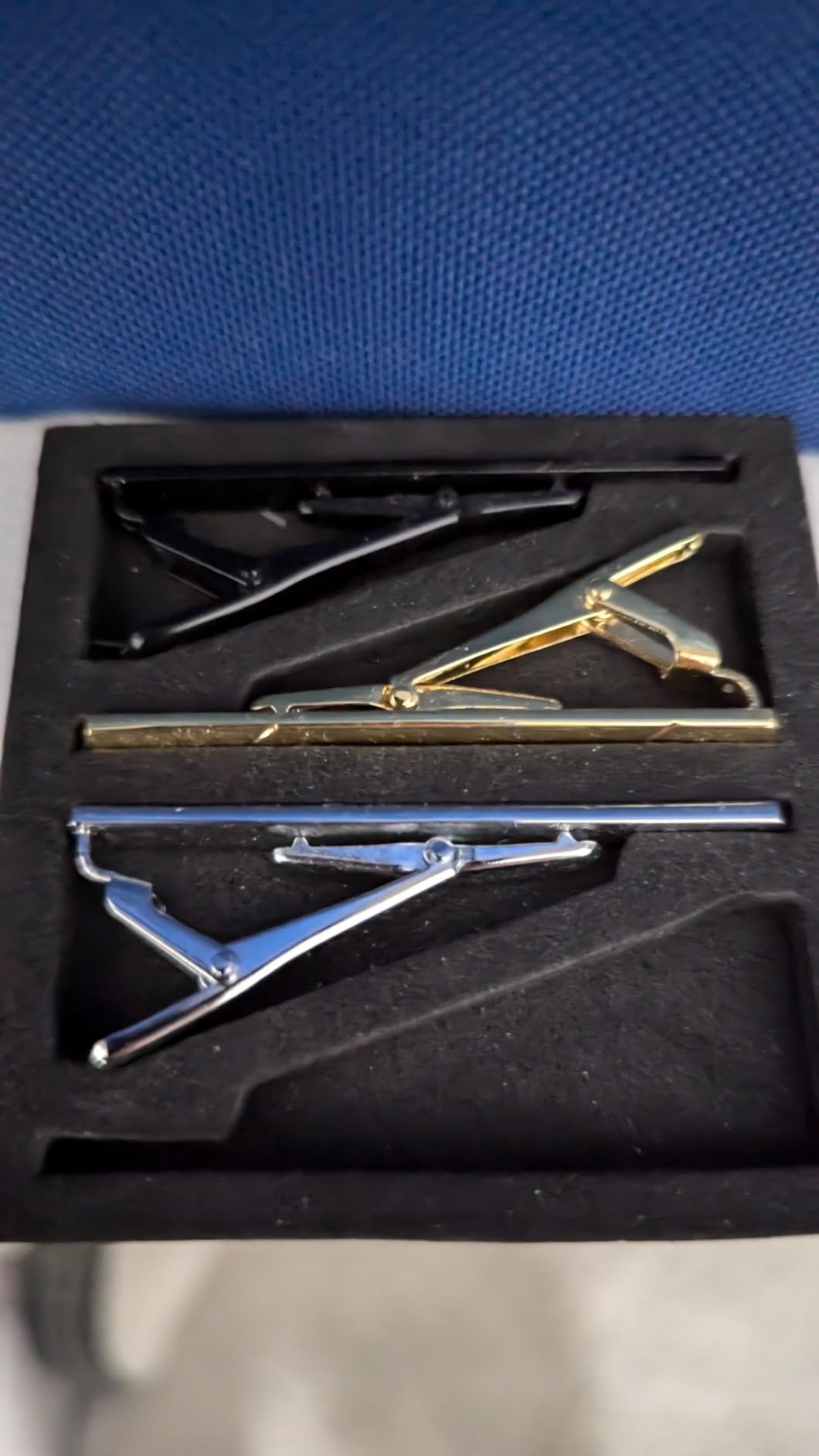 4Pcs Metal Tie Clips For Men Tie Bar with Gift Box customer photo 2