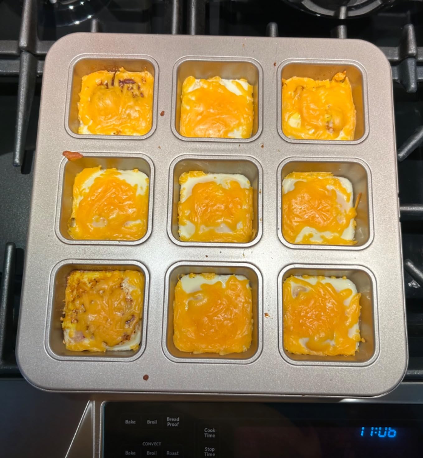 Financier Cake Pan, 12-Cavity Non-Stick Rectangle Muffin Pan Biscuits Cookies Bakeware for Oven Baking (Champagne Gold) customer photo 2