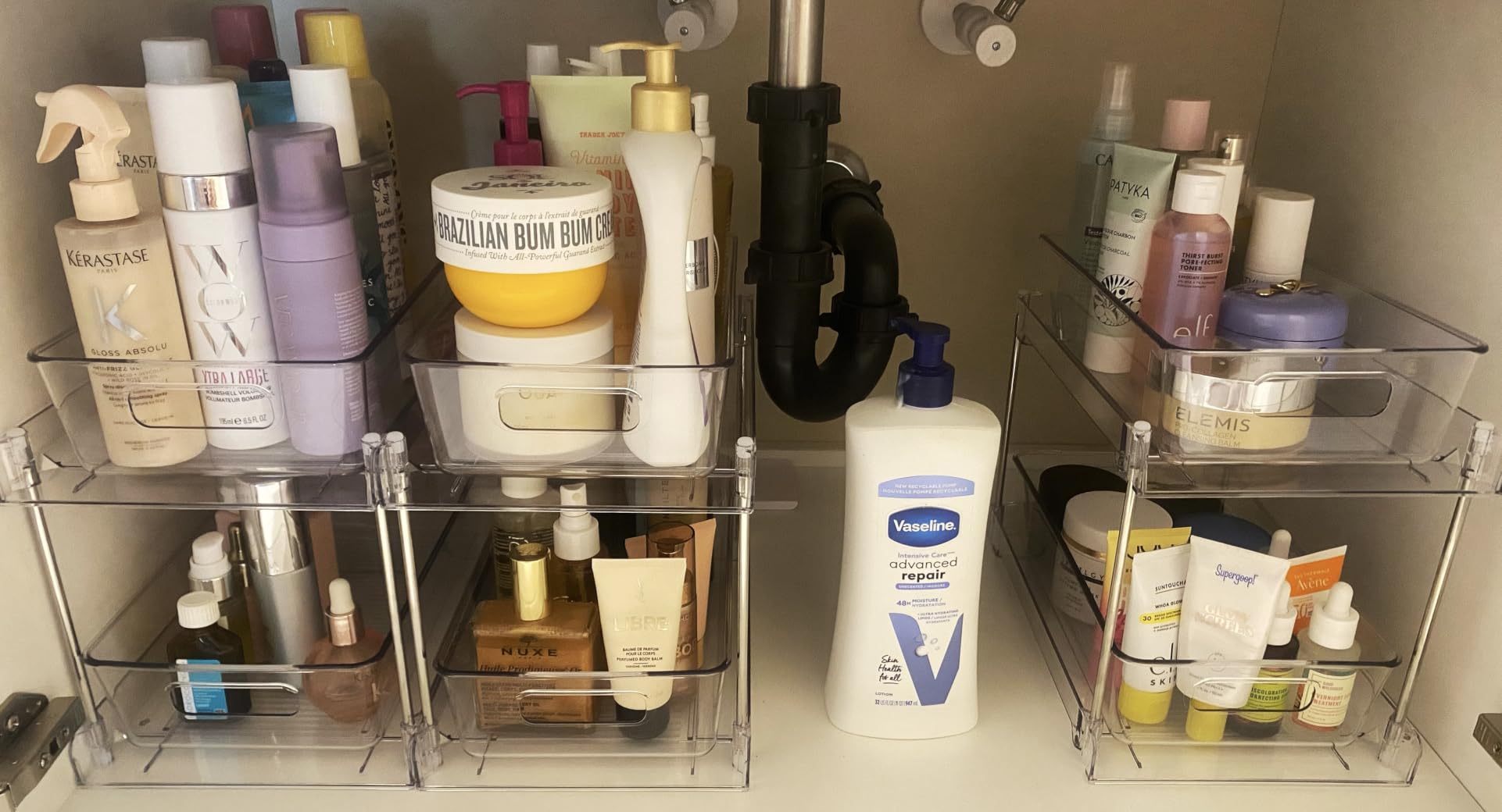 Vtopmart 4 Pack Pull Out Bathroom Under Sink Organizer (S-Standard) customer photo 2