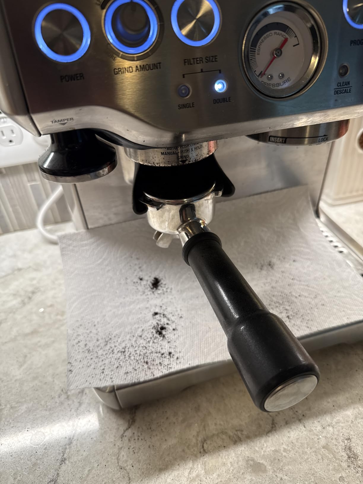 54mm Dosing Funnel for Breville Barista Portafilters, Hands-Free Coffee Accessrioes Dishwasher Safe, Black customer photo 1