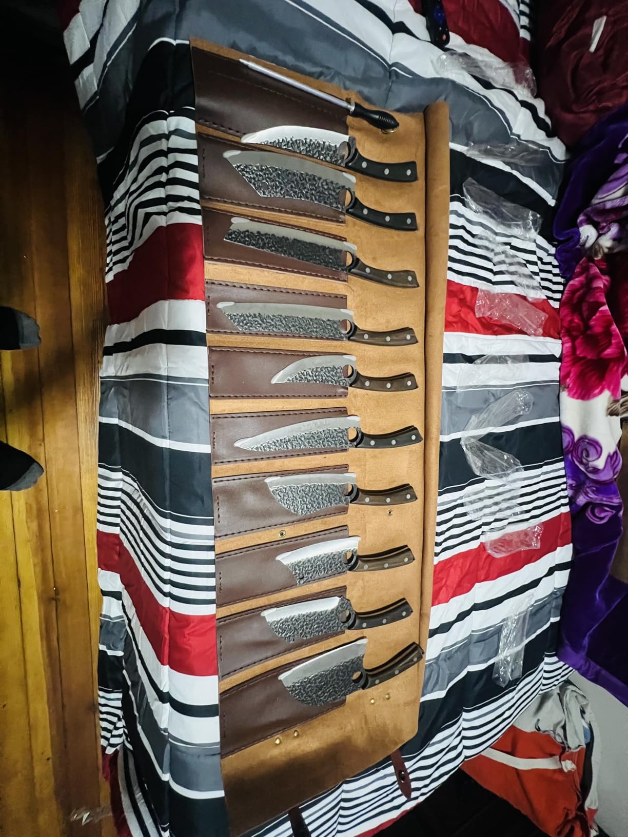 DRGSKL Serbian Chef Knife Set - 10 PCS Hand Forged Knife Set with Bag customer photo 2