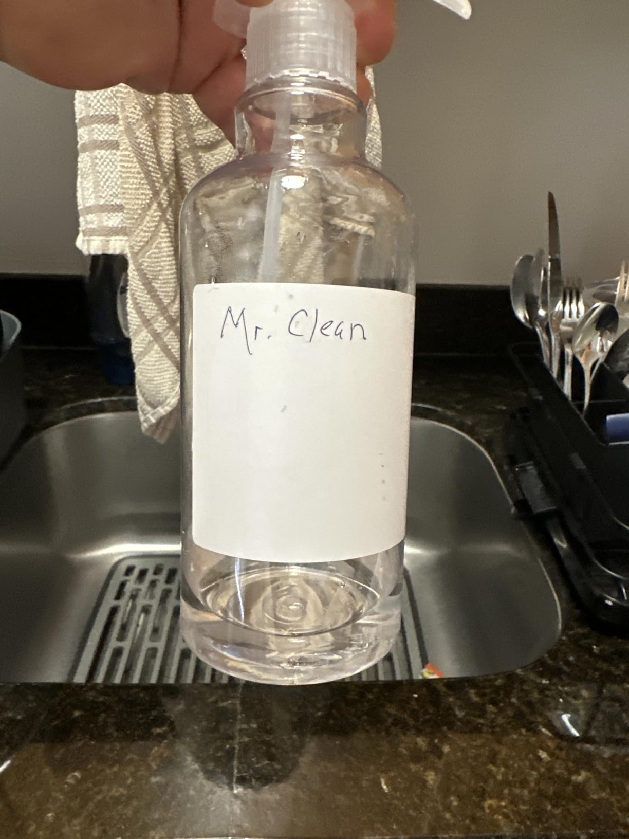 Plastic Spray Bottles, 16.9oz/500ml, 2 Pack,Clear customer photo 2
