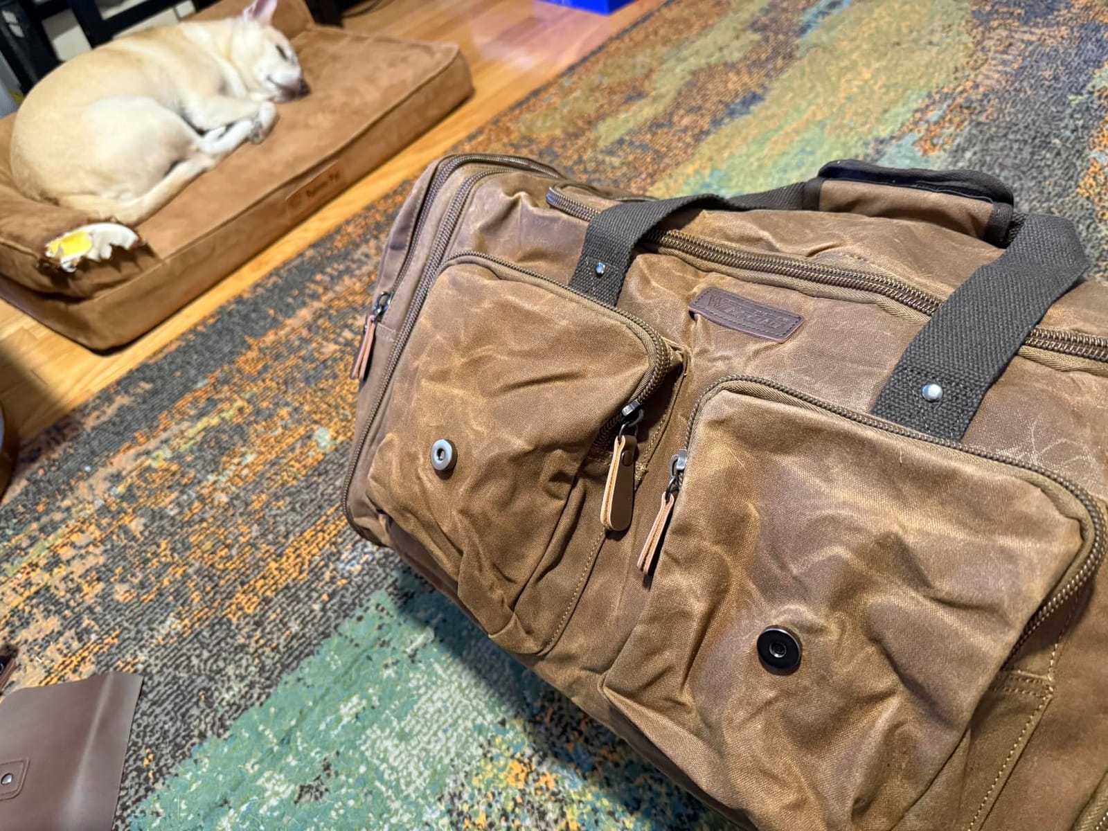 Wildroad Waxed Canvas Duffle Bag - 60L Weekender Overnight Travel Bag customer photo 2