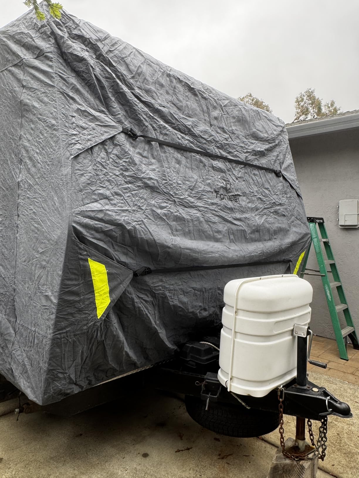 Fonzier RV Cover, Heavy Duty 9 Layers Travel Trailer Cover, 26-28FT customer photo 1