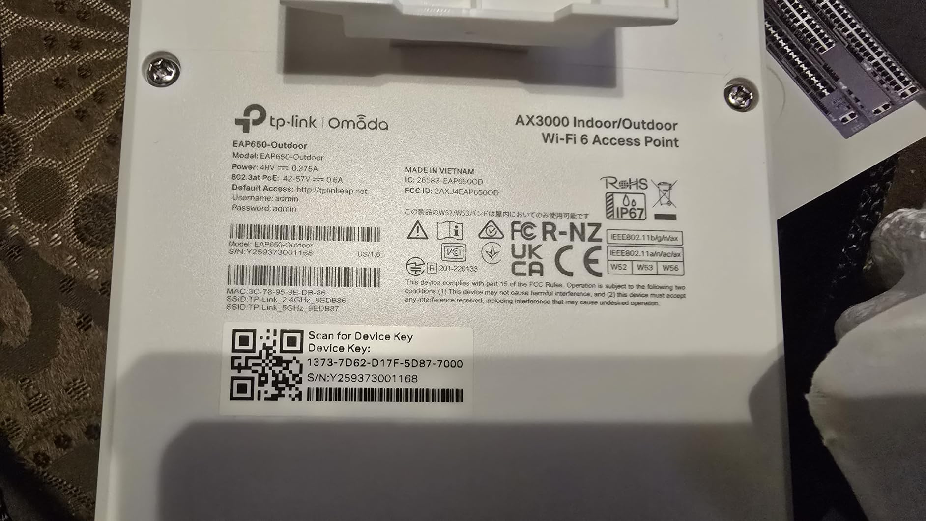 Omada EAP650-Outdoor, Long Range Outdoor Access Point WiFi 6 AX3000 | WiFi Extender Universal Compatible, Dual Band, Up to 3,500 sq.ft, PoE Powered, IP68 Weatherproof, Starlink Compatible customer photo 1