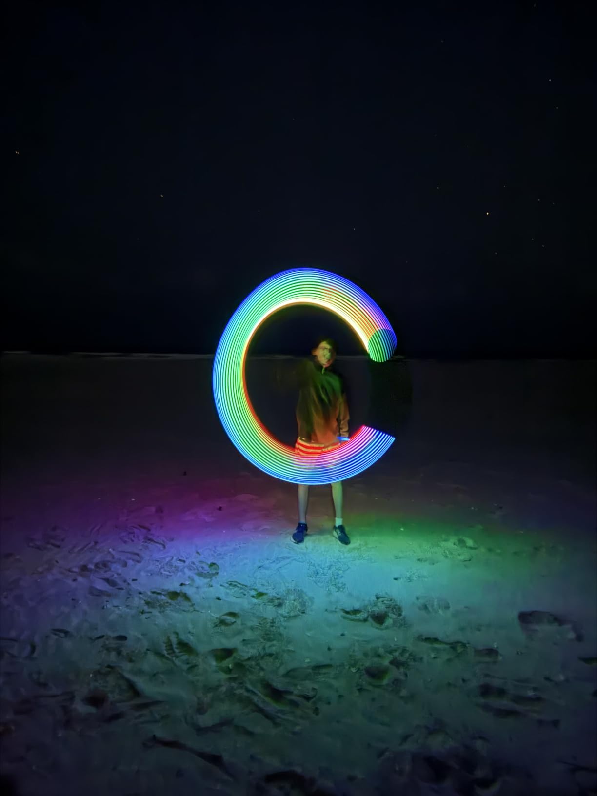 TOSY Flying Disc - 16 Million Colors RGB LEDs, Extremely Bright, Smart Modes, Camping Essentials for Teens/Kids/Adults/Men/Boys/Girls, Auto Light Up, Rechargeable, Waterproof, 175g customer photo 2