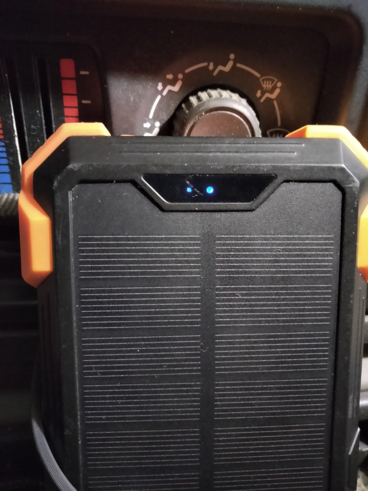 GOODaaa Solar Power Bank 24000mAh, Portable Charger with 4 Built-in Cables customer photo 2