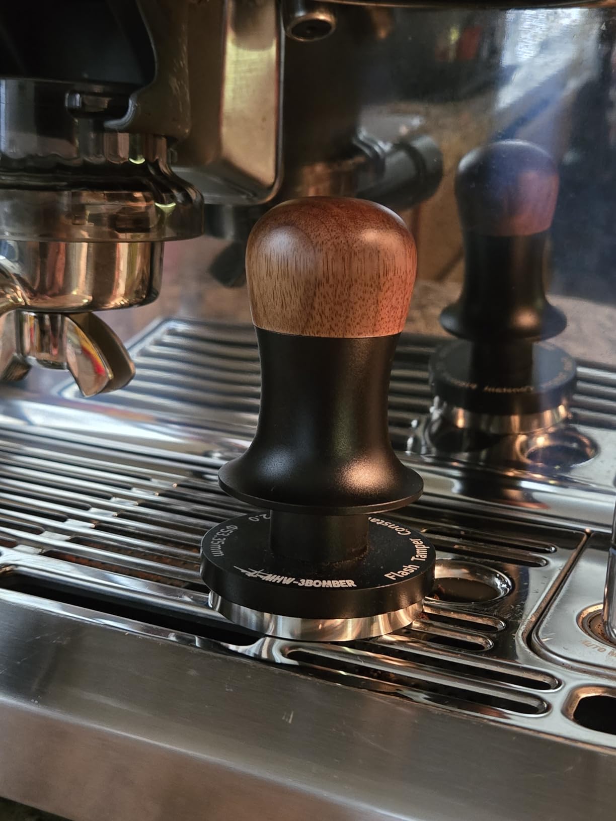 MHW-3BOMBER 58mm Espresso Tamper - 3 Spring Loaded Coffee Tamper with 15lb / 30lbs Replacement Springs - Barista Calibrated Tamper with Sound Feedback - Compatible with 58mm Portafilter T6172T-OS customer photo 2