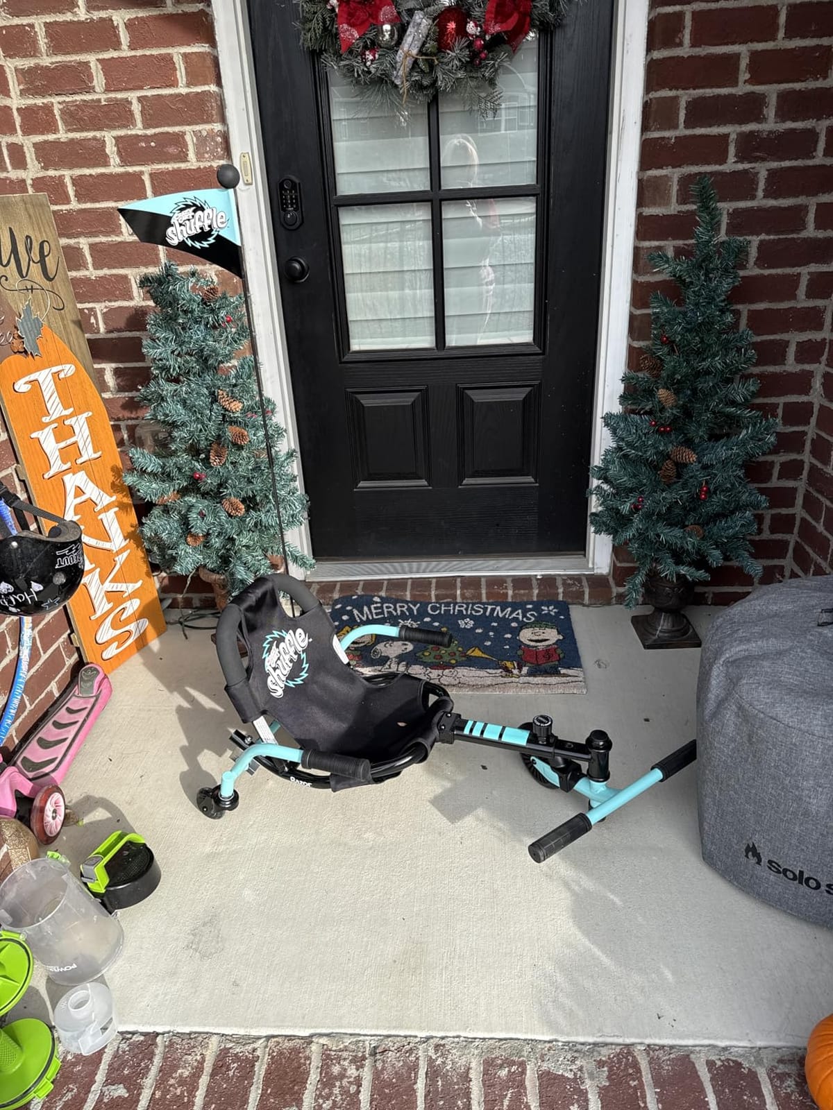 Crazy Cart Shuffle Go Kart | Manual Drift Cart (Black/Teal) customer photo 1