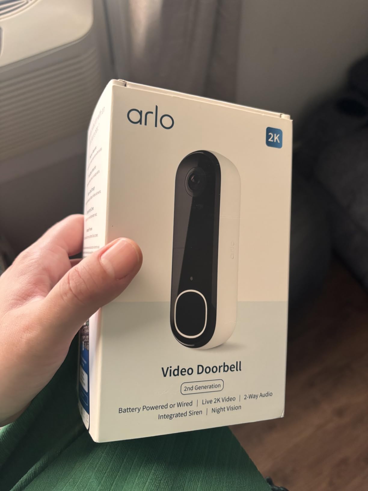 Arlo Video Doorbell 2K (2nd Gen) Wireless or Wired - 1-Cam customer photo 2