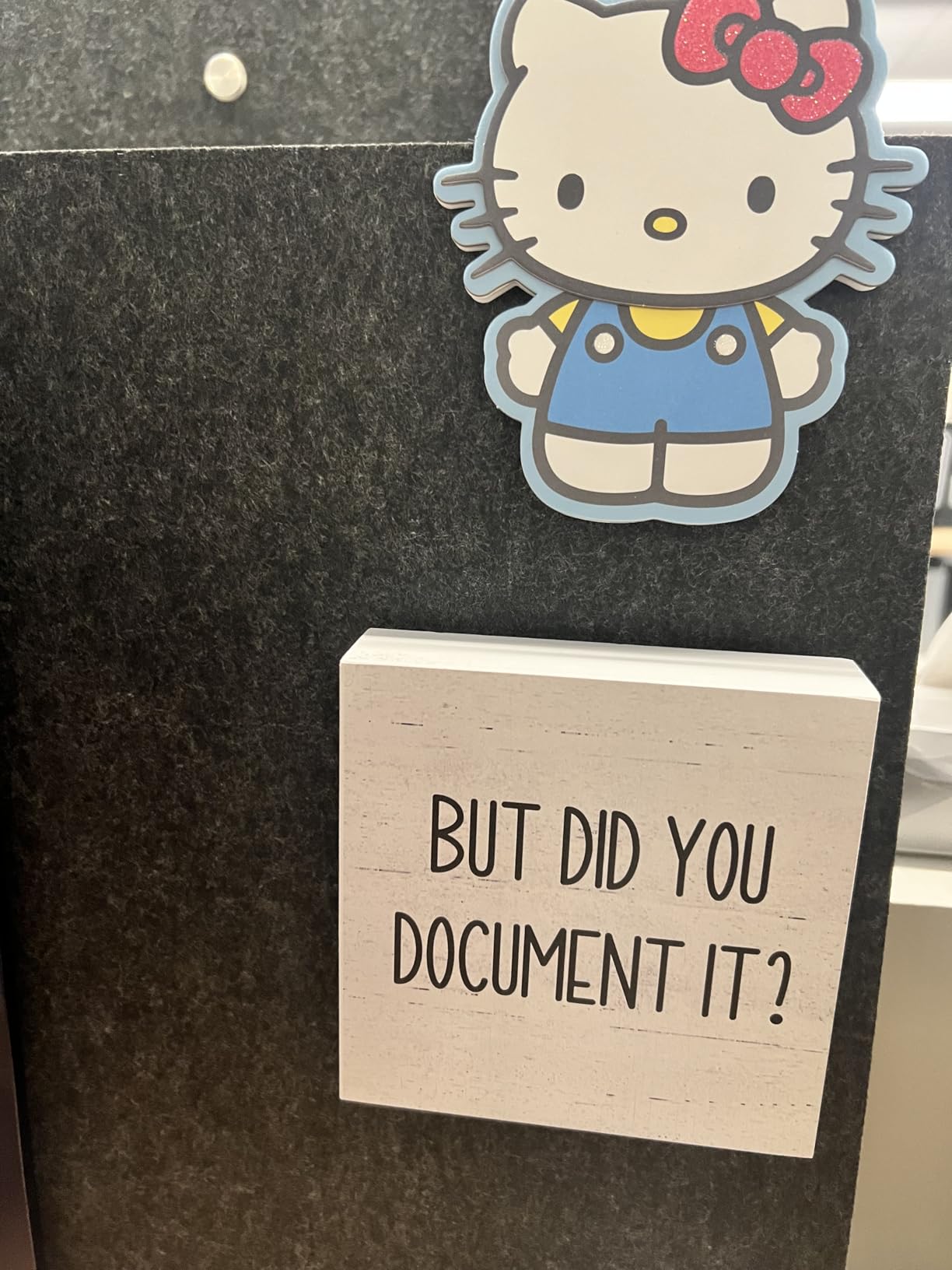 But Did You Document It Office Decor Wooden Box Sign Decorative Funny Office Wood Box Sign Home Rustic Farmhouse Square Desk Decor Sign for Shelf Office Desk Accessories 5 x 5 Inches customer photo 1