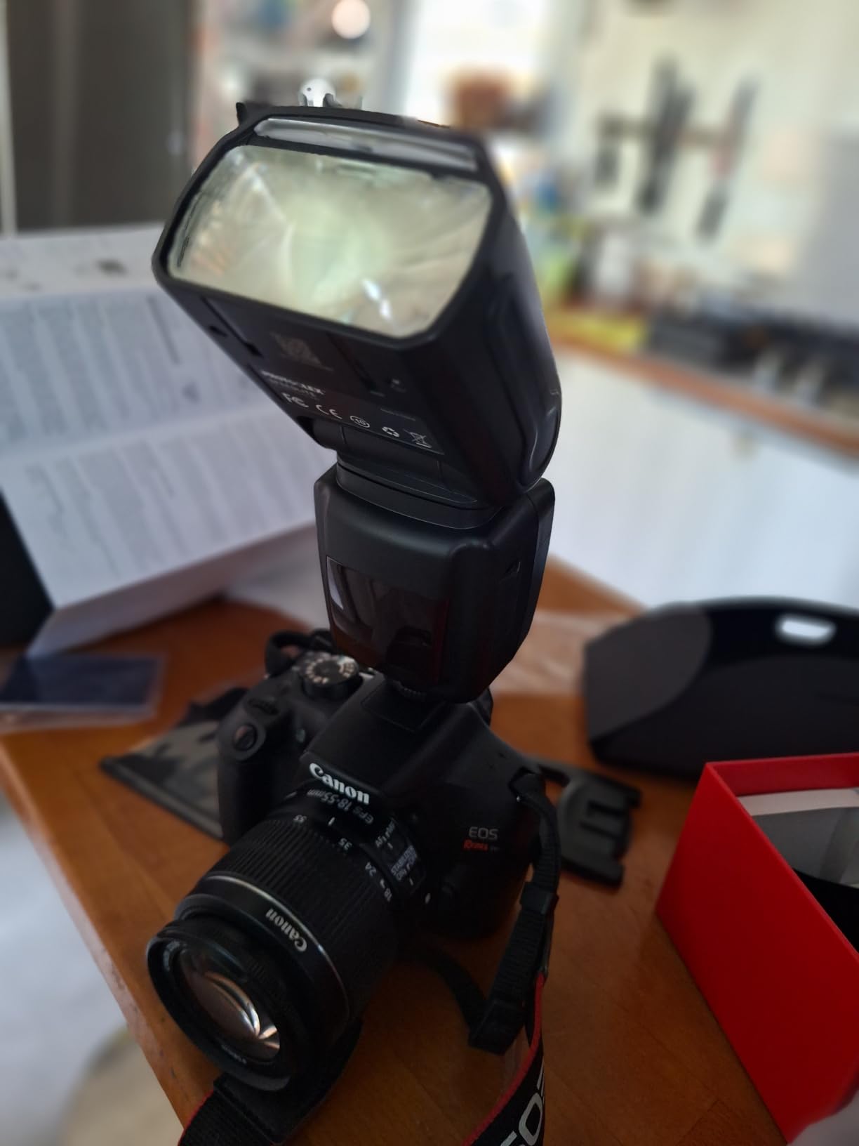 PHOTOOLEX Camera Flash Speedlite FK300, GN33, Manual S1/S2 Wireless | Universal single-contact hot shoe for Canon Nikon Sony Fujifilm Olympus. 8-level power. Metal mount customer photo 1