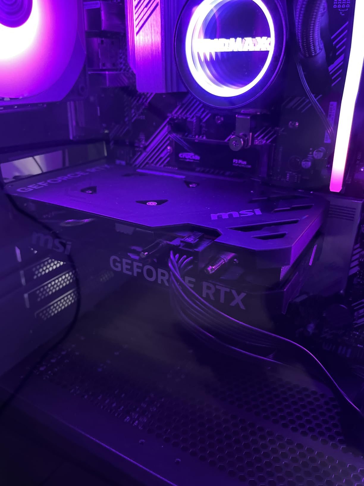 MSI GeForce RTX 4060 Ventus 2X Black 8G OC Gaming Graphics Card - 8GB GDDR6X, PCI Express Gen 4, 128-bit, 3X DP v 1.4a, HDMI 2.1a (Supports 4K & 8K HDR) customer photo 1