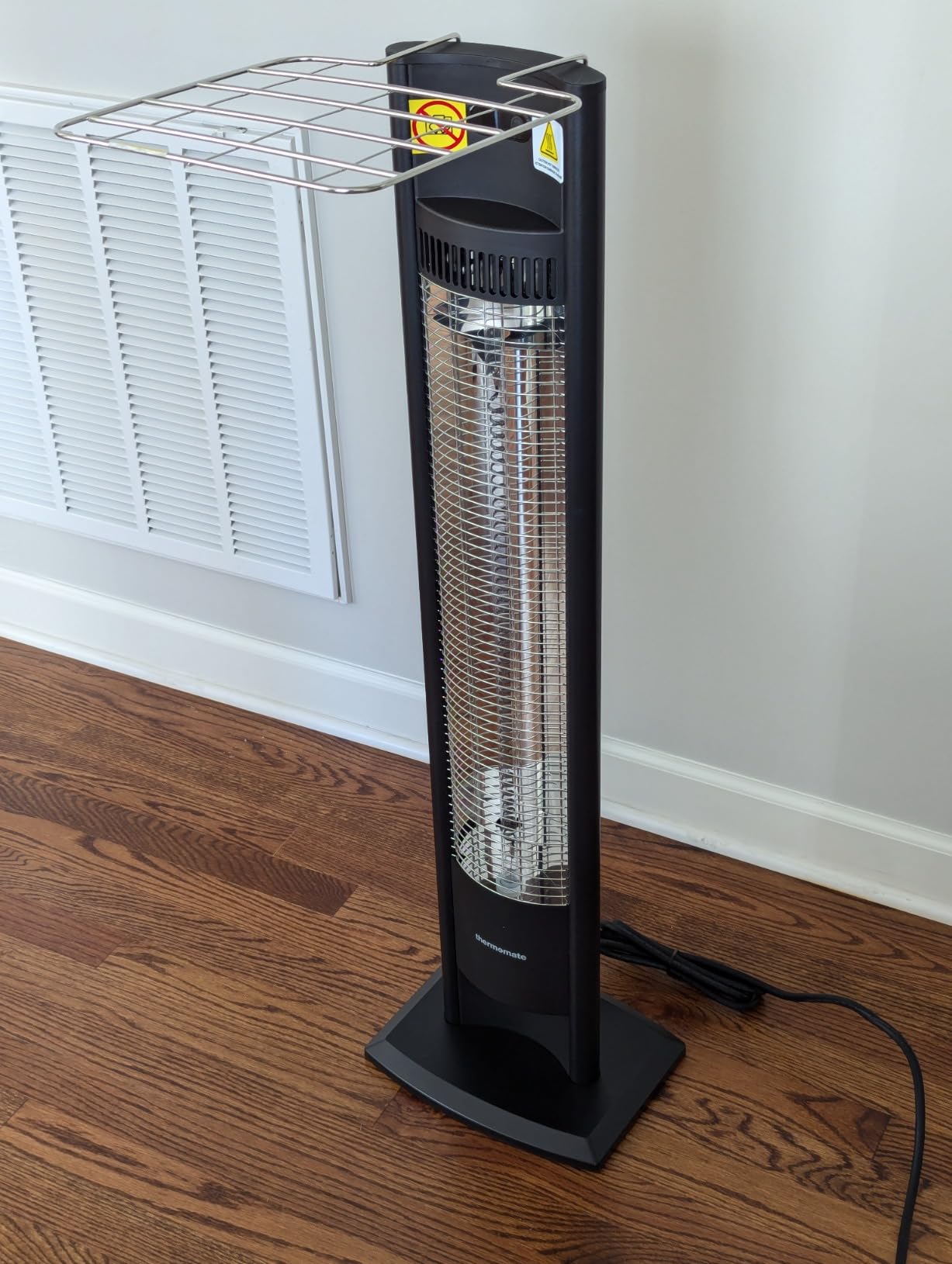 ThermoMate Electric Patio Heater, 1500W IP65 Outdoor/Indoor Infrared Heater with Remote, 8 Heating Levels 8-Hour Timer & Oscillation, Tip-over Protection for Garage Backyard Restaurant customer photo 2