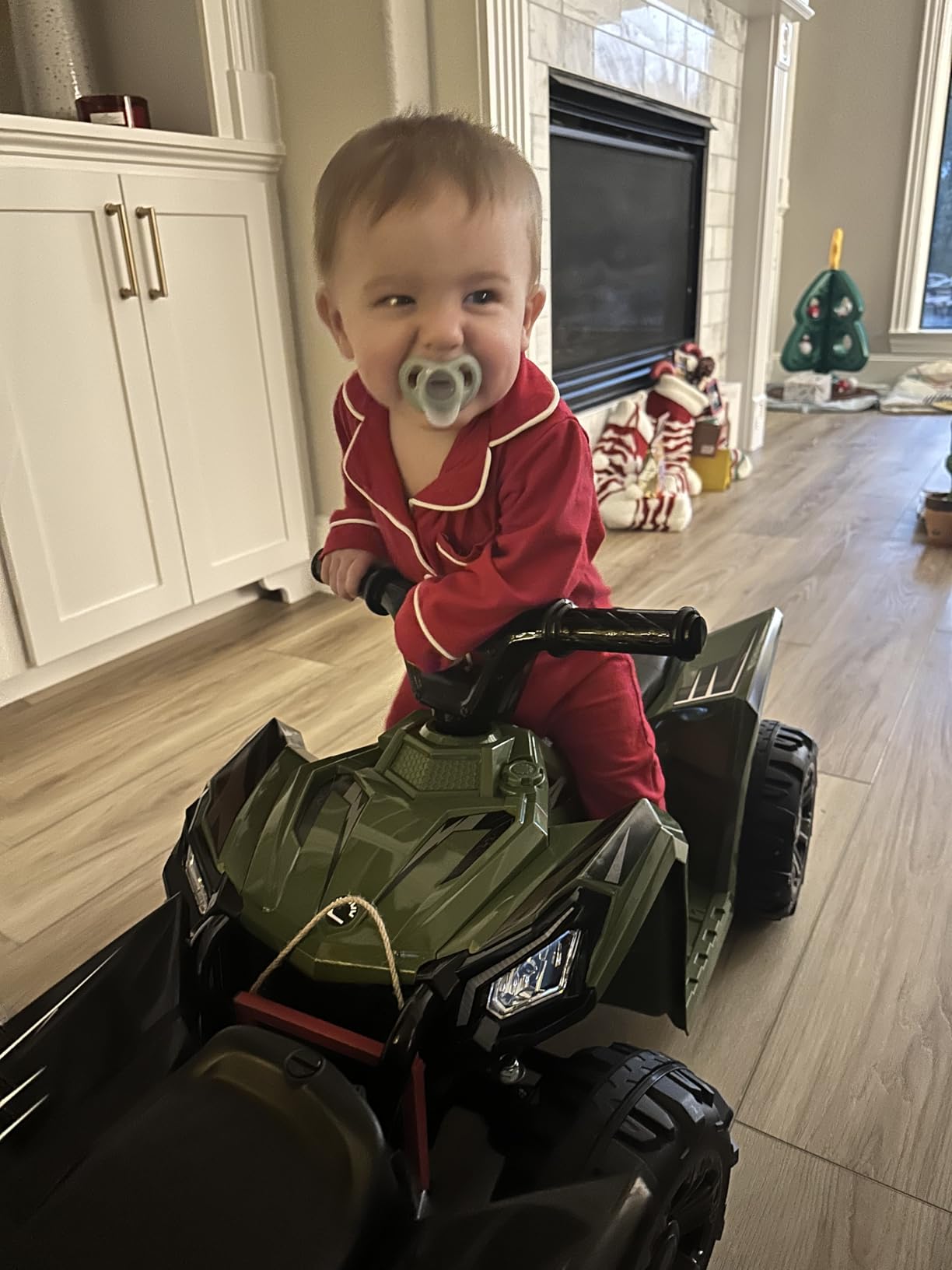 Best Choice Products 6V Kids Ride On Toy, 4-Wheeler Quad ATV Play Car w/ 1.8MPH Max Speed, Treaded Tires, Rubber Handles, Push-Button Accelerator - Black customer photo 1