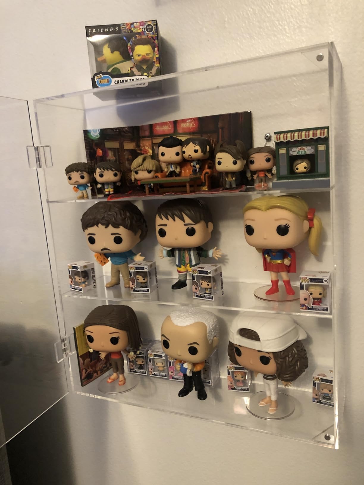 AITEE 3 Tiers Acrylic Display Case for Mini Funko Pop on Wall or Desktop customer photo 1