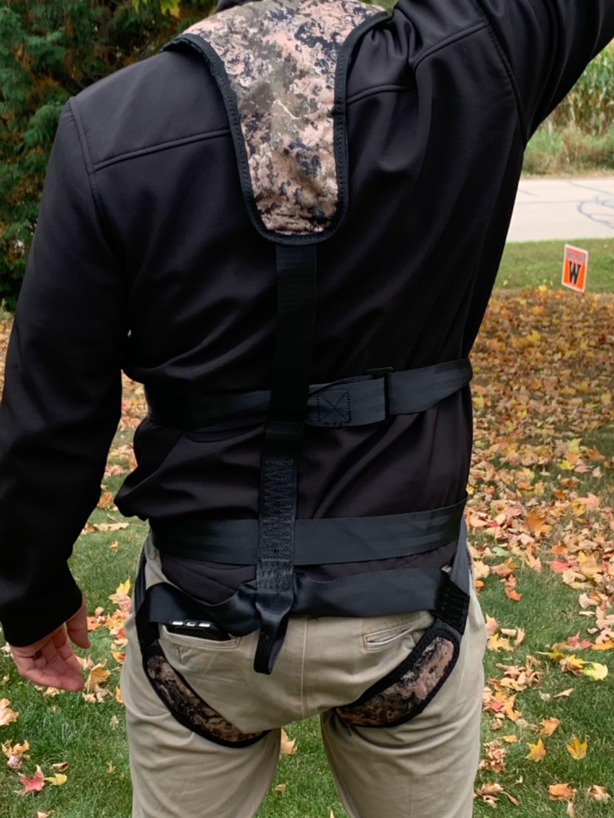 QOGIR Tree Stand Harness, Lightweight Hunter Safety Harness for Tree-Stand Hunting, Adjustable Tree Stand Safety Harness customer photo 1