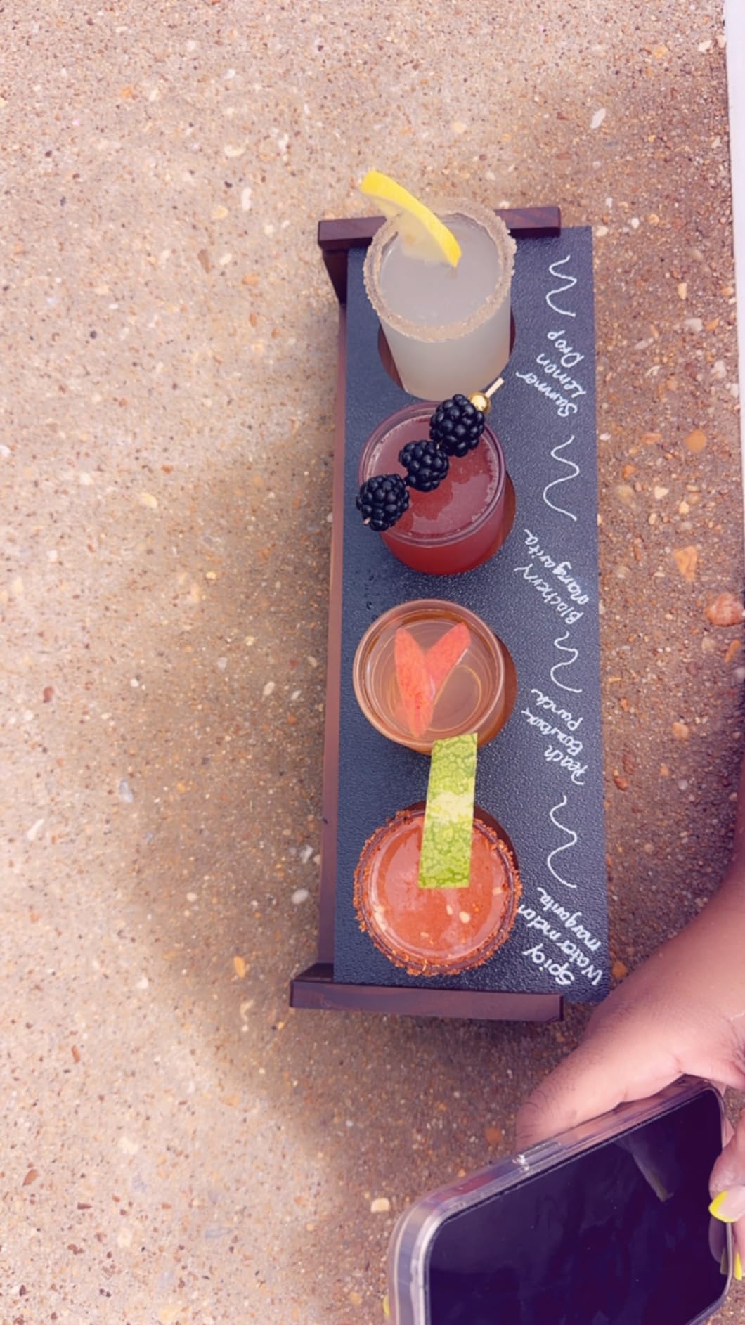 Ksestor Flight Board with 4 Glasses - Mimosa and Tasting Server customer photo 2
