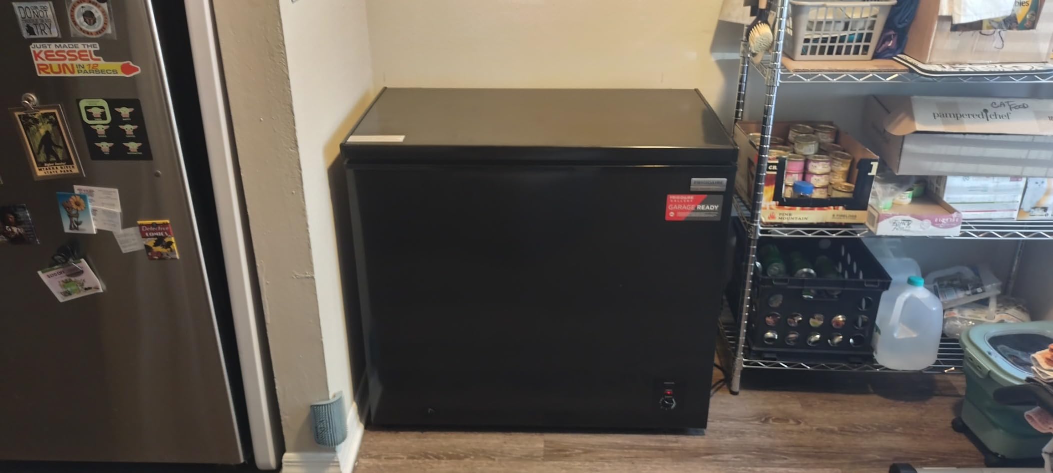 FRIGIDAIRE EFRF5003-BLACK Chest Deep Freezer-Garage-Ready, 5.0 Cu. Ft. Capacity, Black-Adjustable Thermostat-Removable Vinyl Coated Wire Basket-Easy Defrost Drain customer photo 1