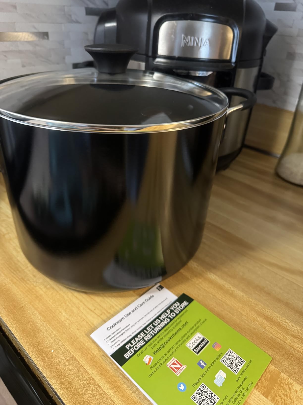 Cook N Home 6 Quart Non Stick Stock Pot with Lid, Large Pots for Cooking customer photo 2