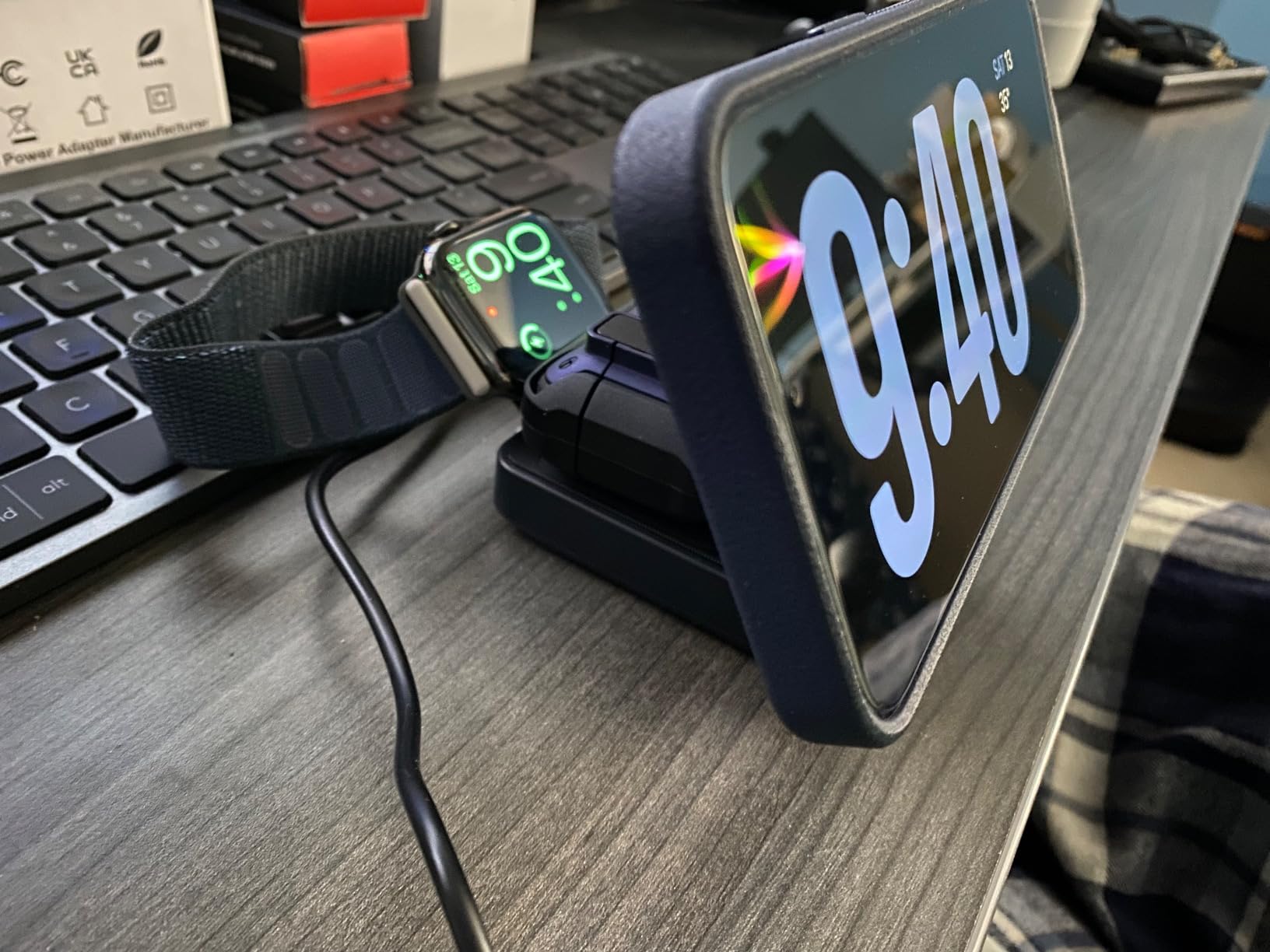 Anker MagGo 3-in-1 MagSafe-Compatible Qi2 15W Foldable Charging Station customer photo 1