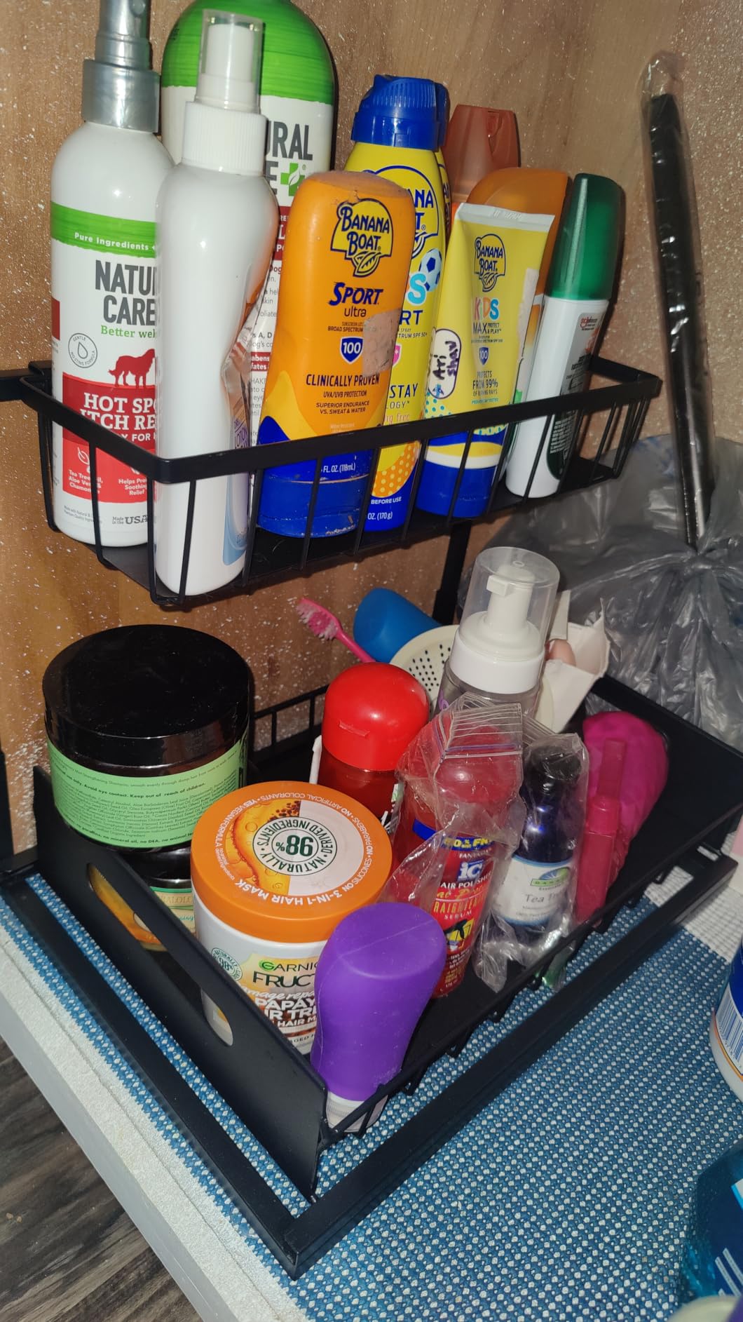 REALINN Under Sink Organizer, L-Shaped 2 Tier Pull Out Cabinet Organizer customer photo 1