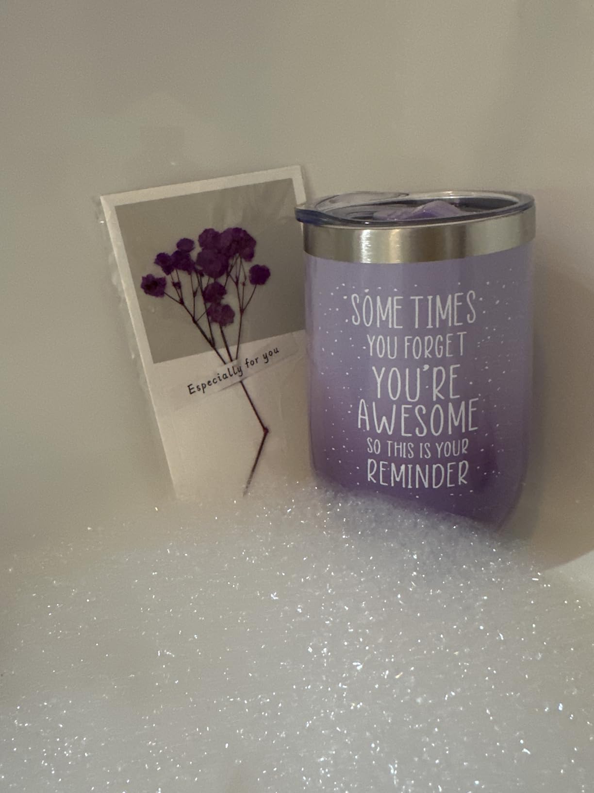 Gifts for Women, Mom, Wife, Girlfriend, Sister, Her - Happy Birthday, Christmas, Valentine's Day, Mothers Day Gifts - Lavender Spa Gift Basket Set customer photo 1