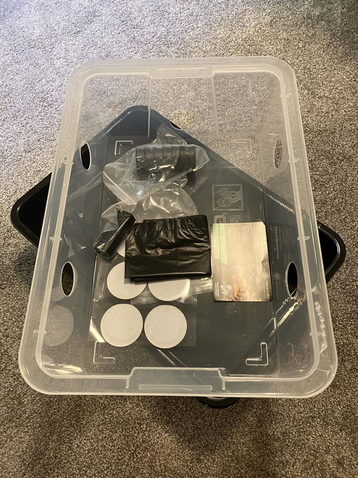 Myco Labs Grower's Select Mushroom 48Q Monotub Fruiting Chamber with Filter Disks and Liner customer photo 1