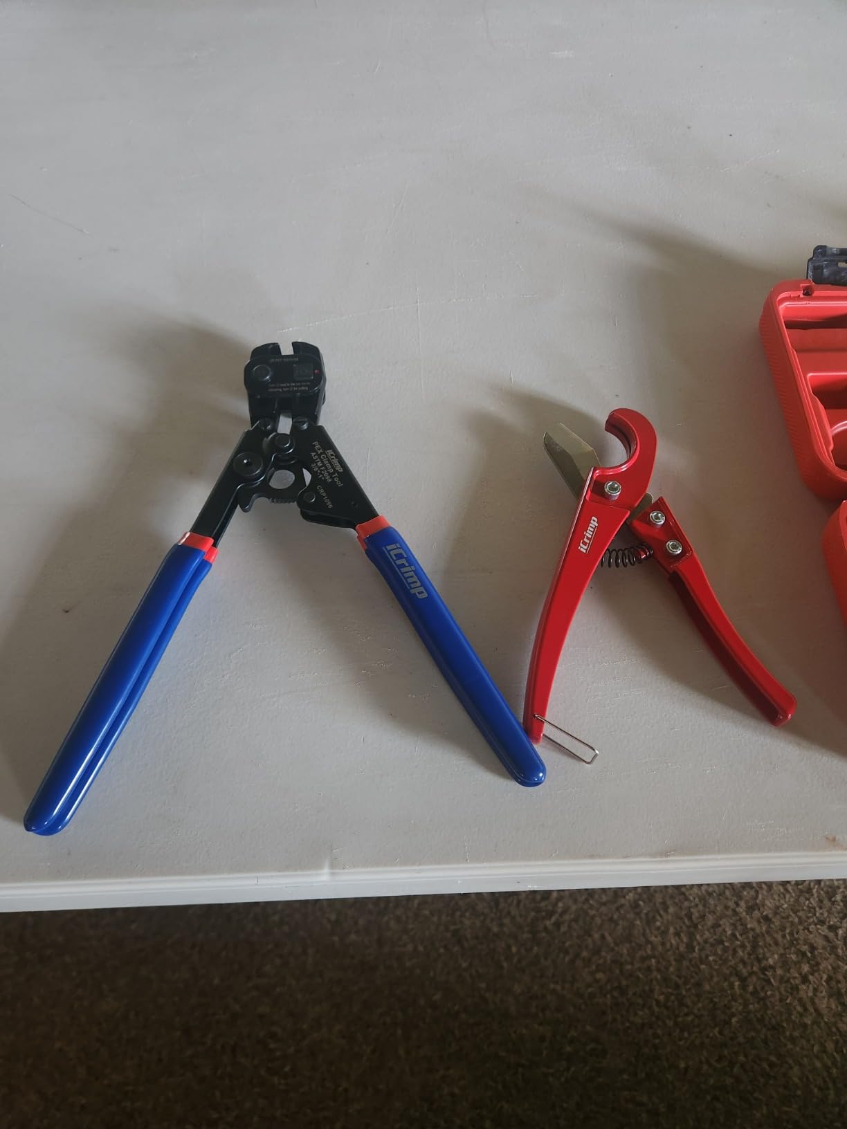 iCrimp PEX Crimping Tool Kit for 3/8-in, 1/2-in, 3/4-in, 1-in PEX Clamp Cinch & Removal, c/w 1/2''(20 Pack) and 3/4''(10 Pack) PEX Clamp Rings, PEX Tubing Cutter customer photo 1