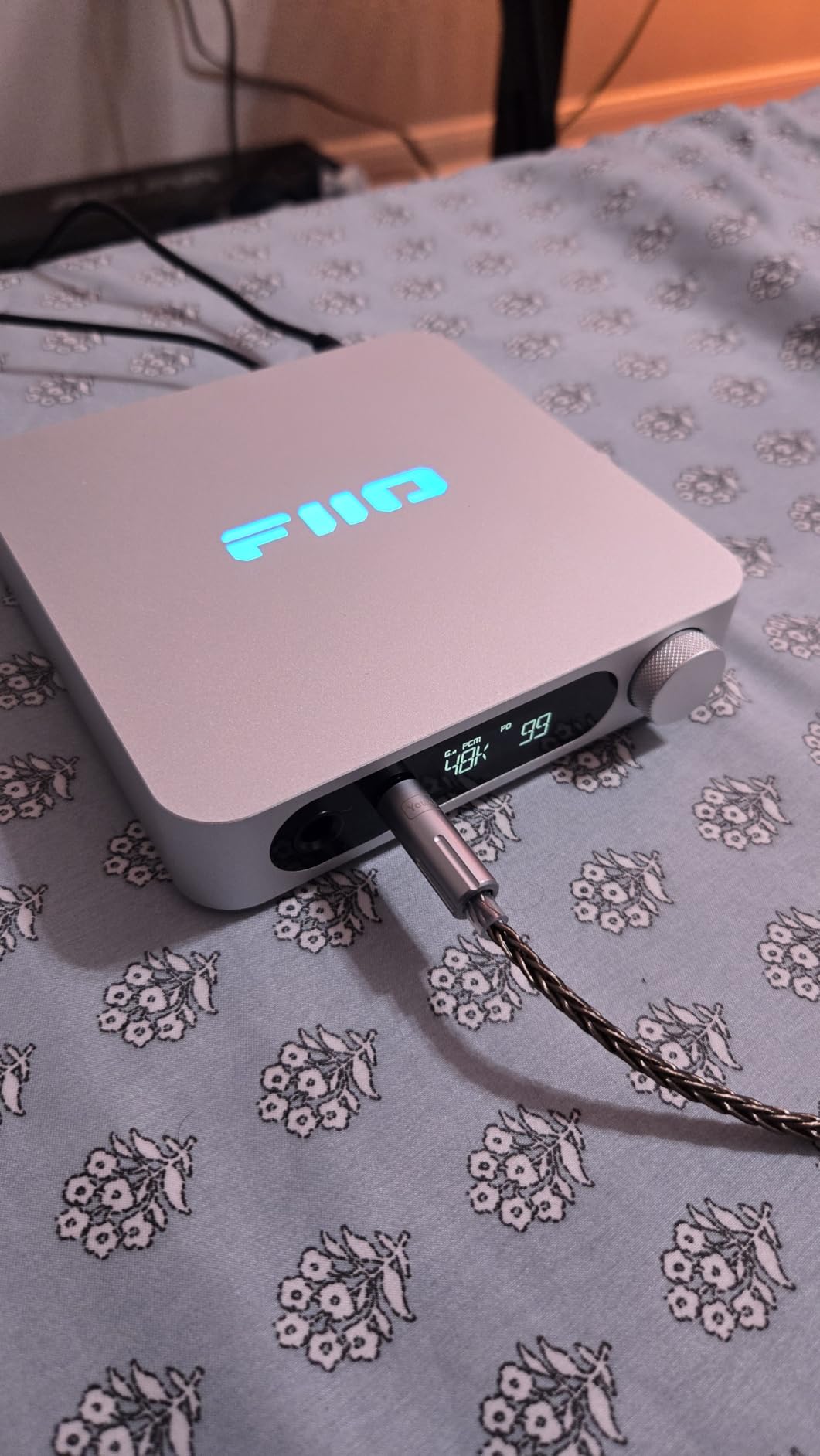 FiiO K11 DAC and Headphone Amplifier for Home Audio or PC, 6.35mm and Balanced 4.4mm, RCA, Coaxial, Optical, 1400mW, 384kHz/24Bit DSD256 (Silver) customer photo 2