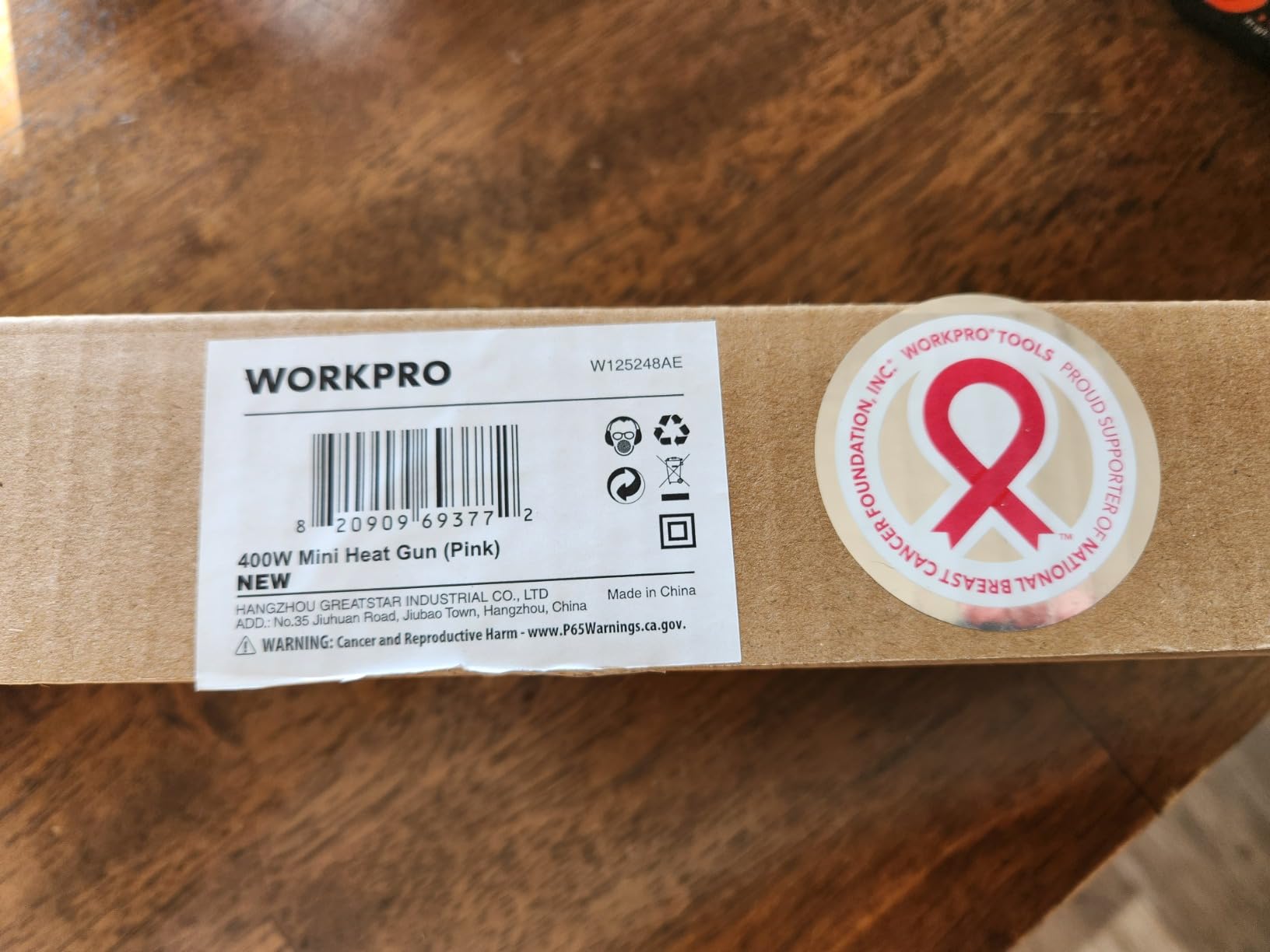 WORKPRO 400W Mini Heat Gun with Reflector Nozzle and 2 Temp Settings customer photo 1