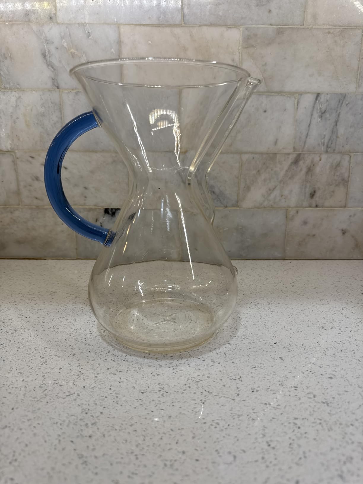 Chemex Pour Over Coffee Maker, Colored Glass Handle, 6 Cup 30oz, Sapphire customer photo 1