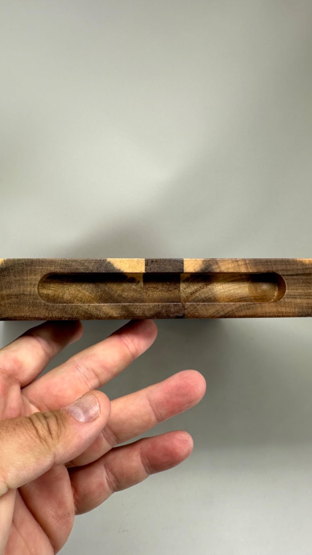 Acacia Wood Cutting Board (10x7x0.8 In.) - Small Mini Wooden Bar Steak and Cheese Chopping Boards for Kitchen with Juice Groove, Tiny Rustic Carving Breadboard for Serving Lime with Handle customer photo 1