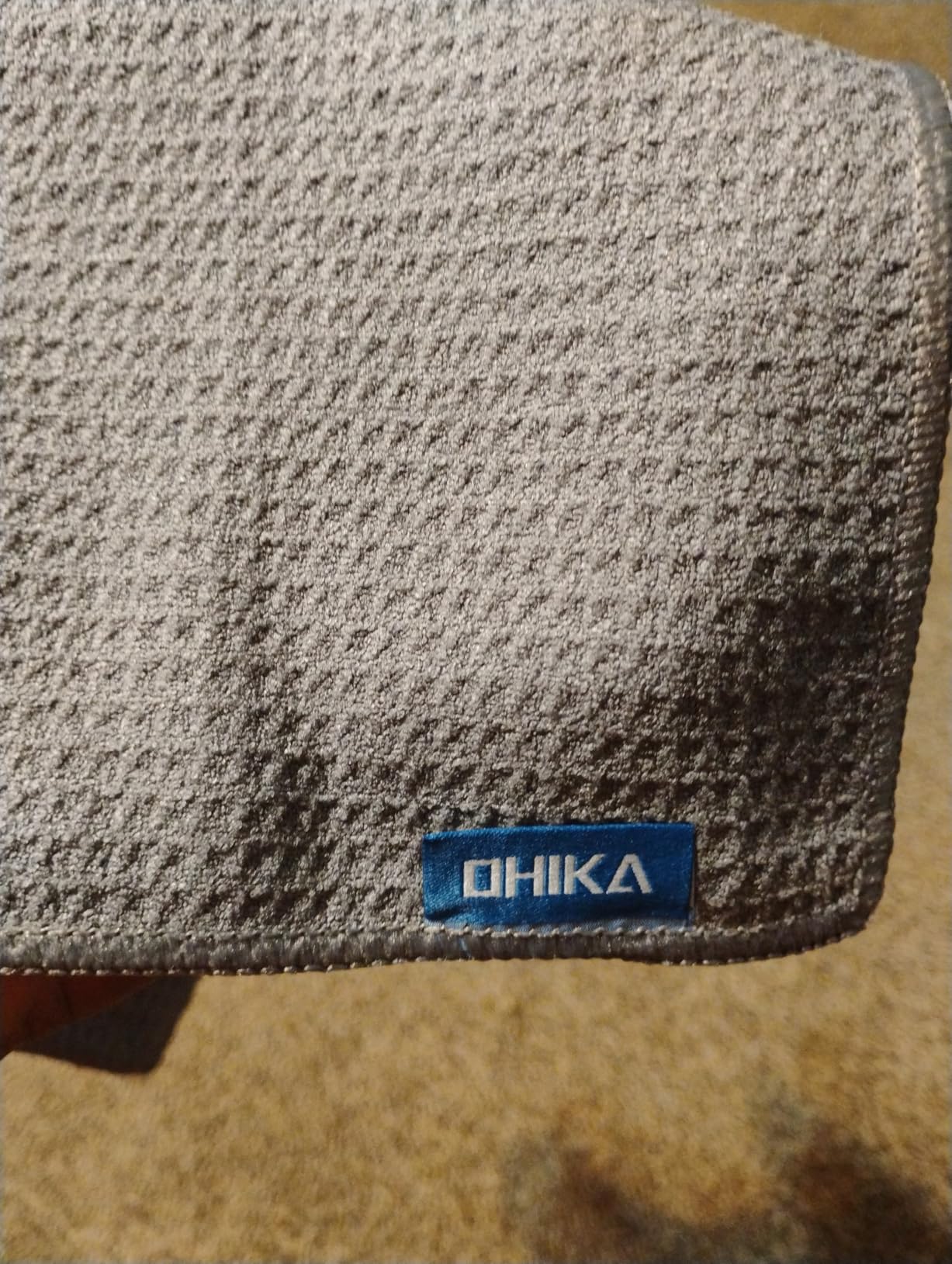 Microfiber Fishing Towels with Clip, Waffle Pattern for Effective Cleaning of Fishing Gears or Dirty Hands, 16” x 16”, Camping Towels, Hiking Towels, Pack of 3 (Black/Grey/Blue) customer photo 1