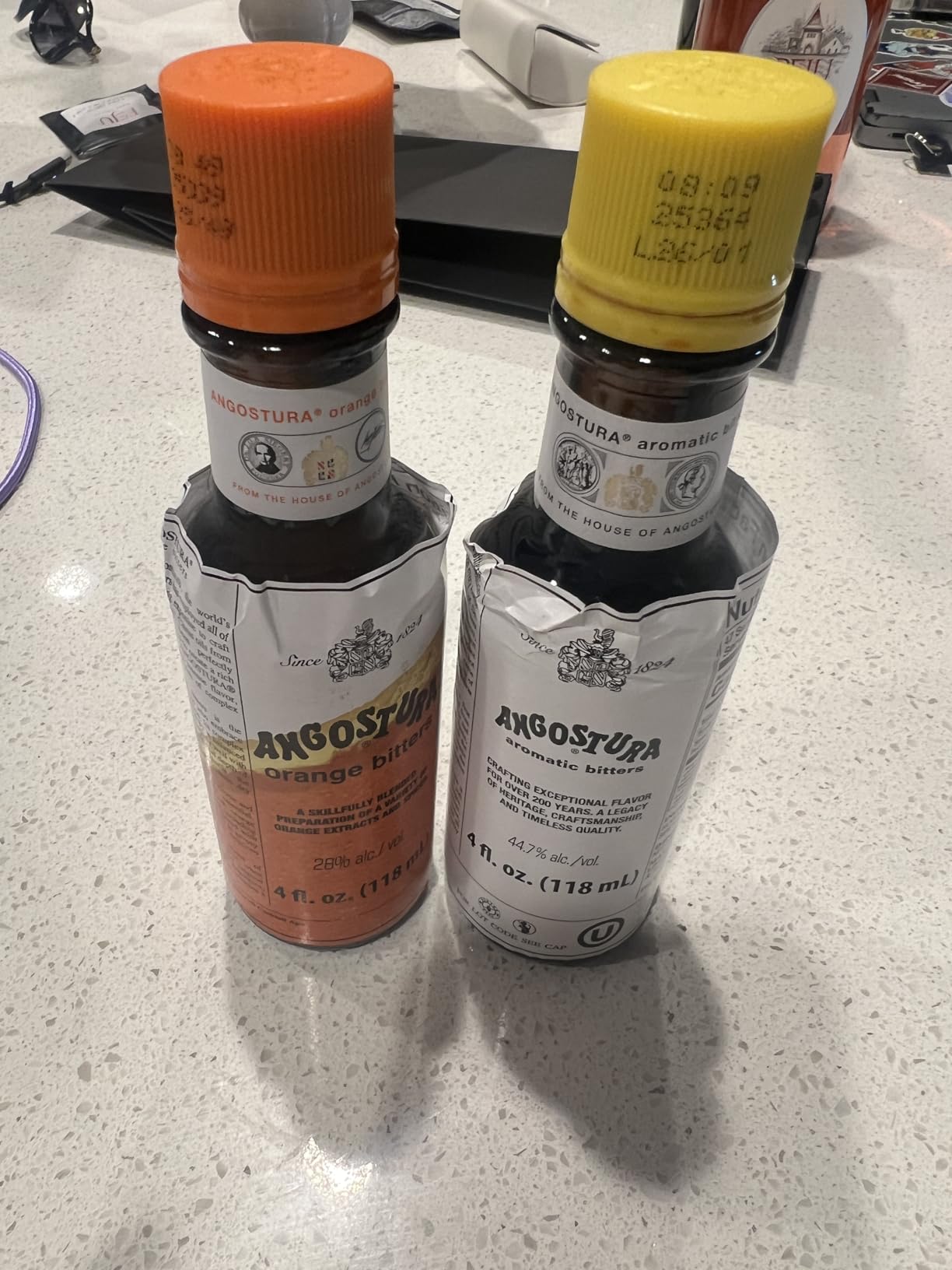 Kingston: Angostura Bitters Original and Orange Bitters (Combo- Pack) - 4oz Bottles, Aromatic and Citrus Infused. Bundled in Kingston safe packaging customer photo 2