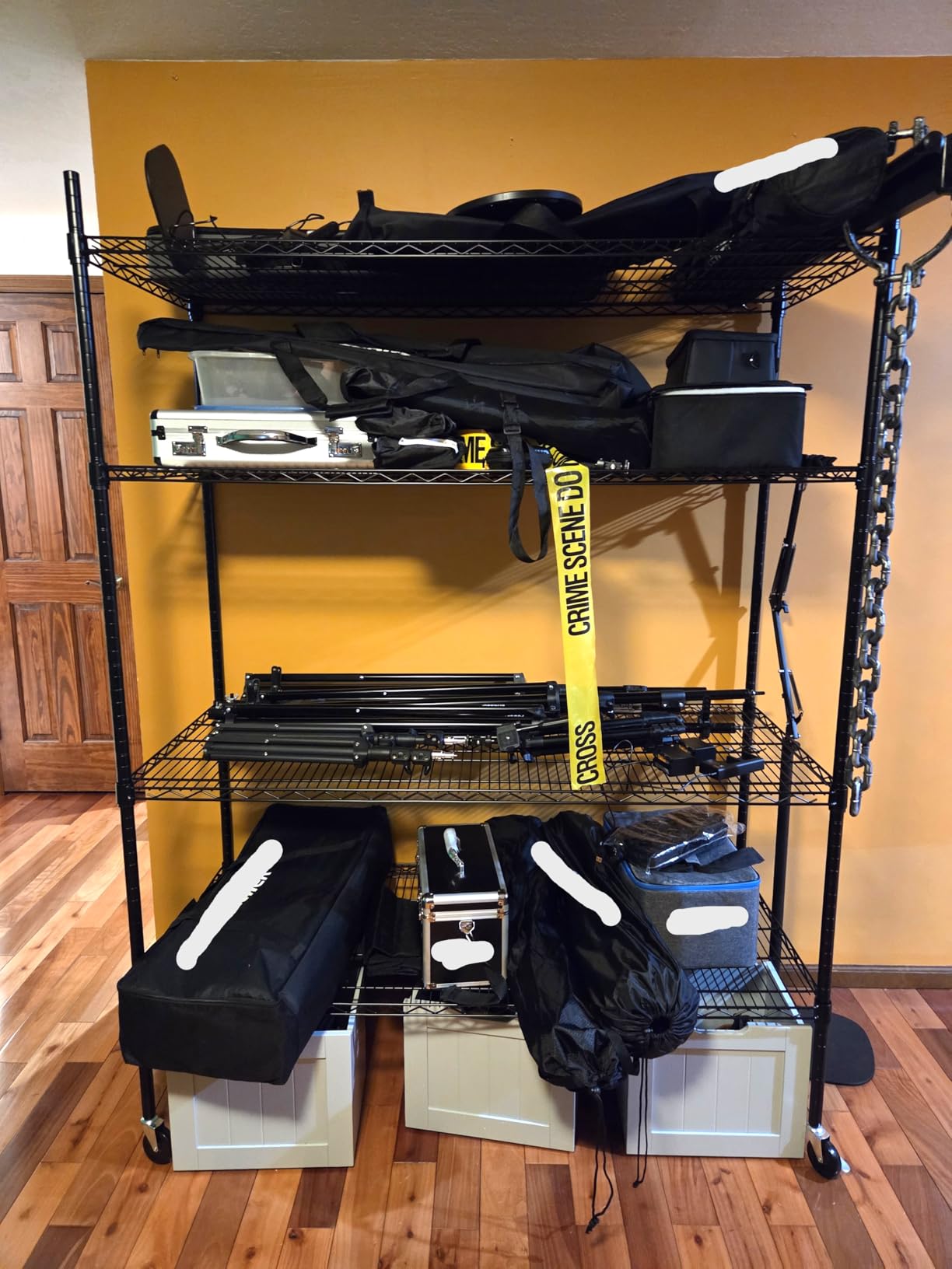 REIBII 4-Tier Heavy Duty Shelving with Wheels, 2480LBS Storage Shelf Rack customer photo 1