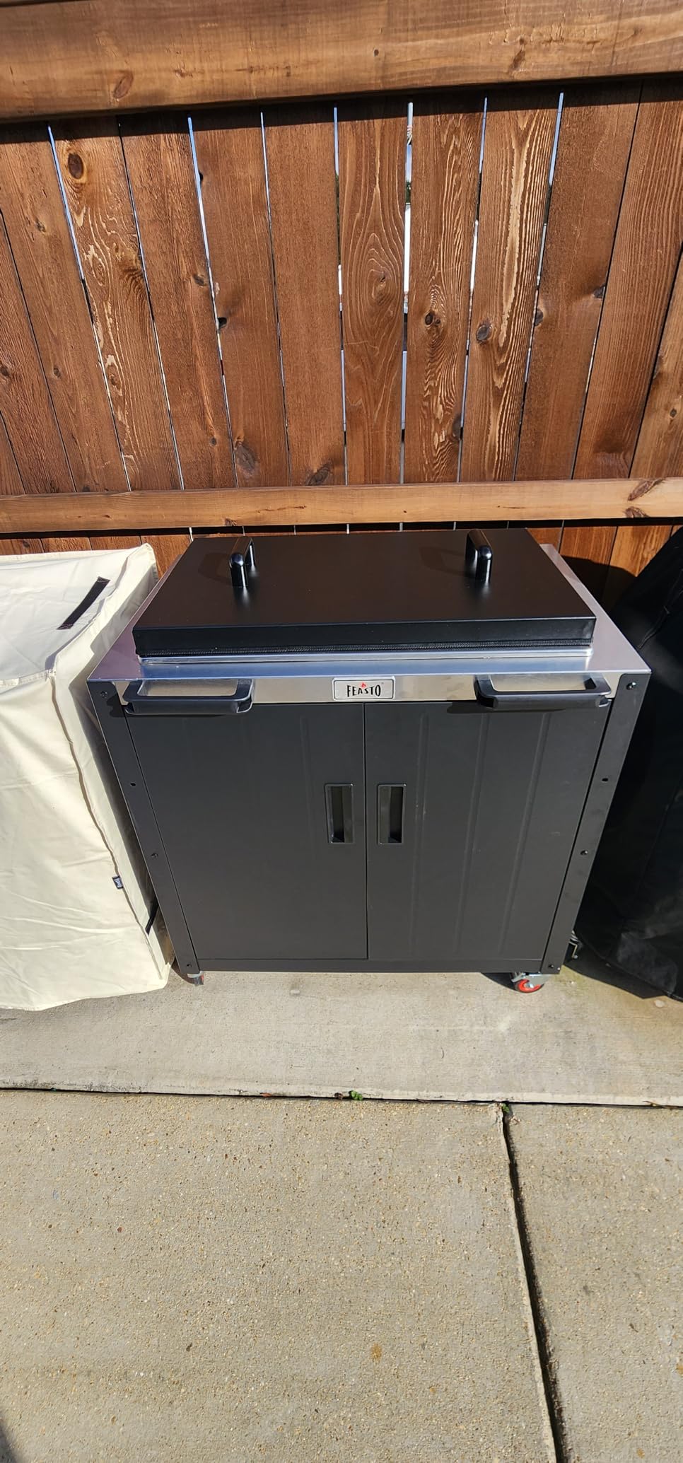 Feasto Modular Outdoor Kitchen Island with Storage and Stainless Steel Top customer photo 2