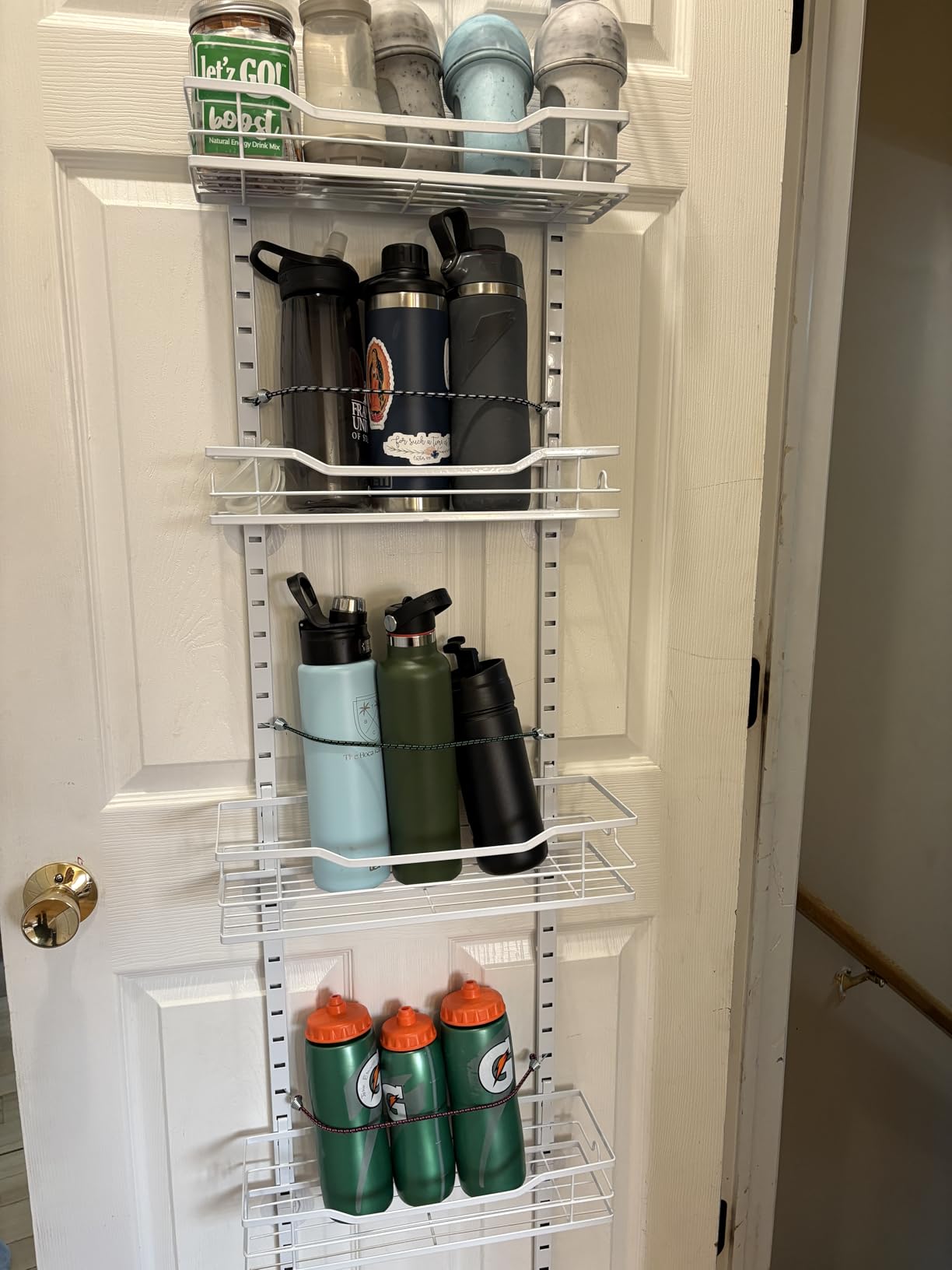 Eastherry Over The Door Pantry Organizer，9-Tier Over The Door Organizer with Adjustable Basket，Metal Hanging Pantry Organizers and Storage for Kitchen, Back of Door Seasoning Rack customer photo 1