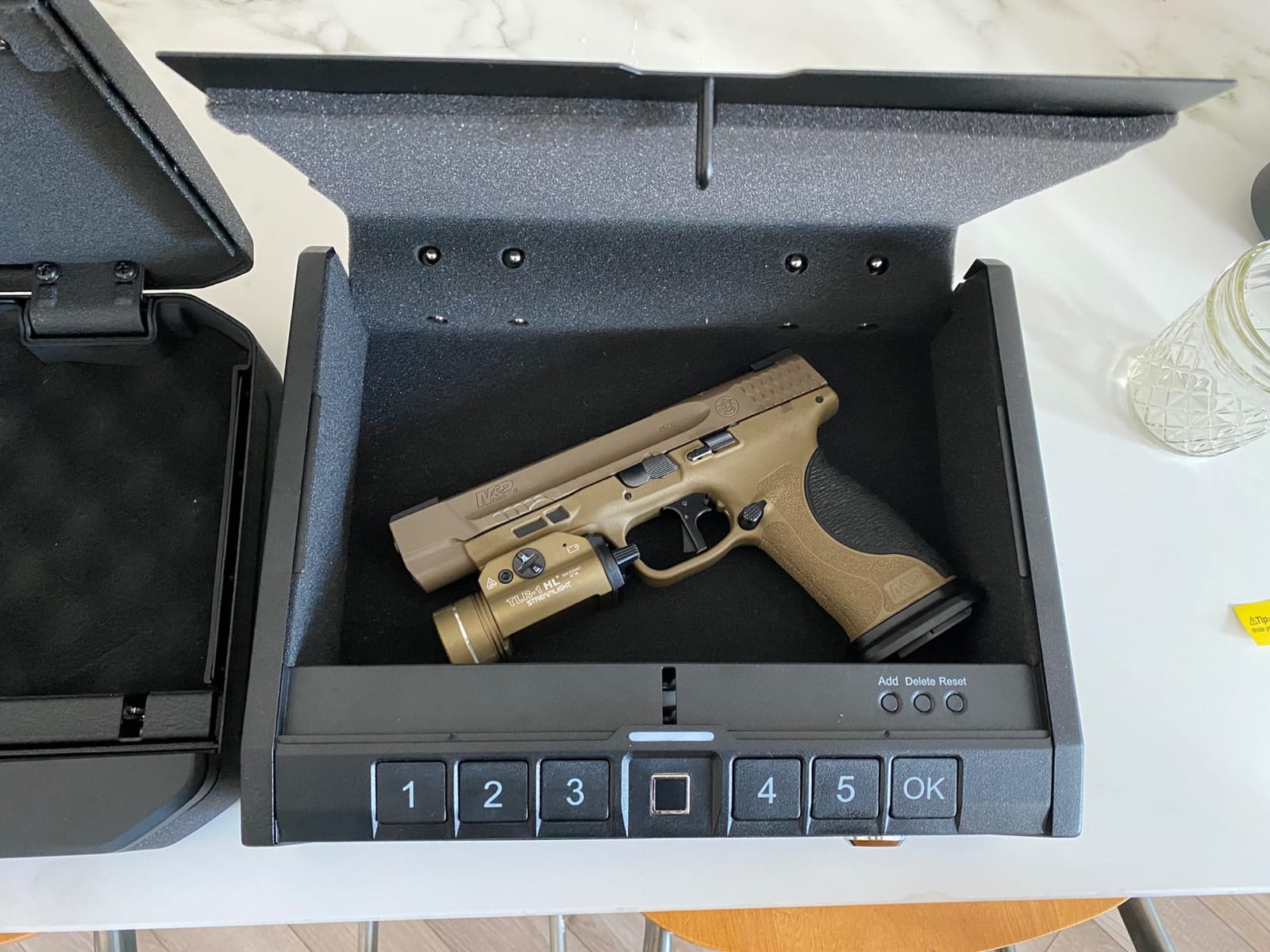 ONNAIS Iron PRO Biometric Fingerprint Gun Safe for Handgun with Keypad Lock customer photo 1