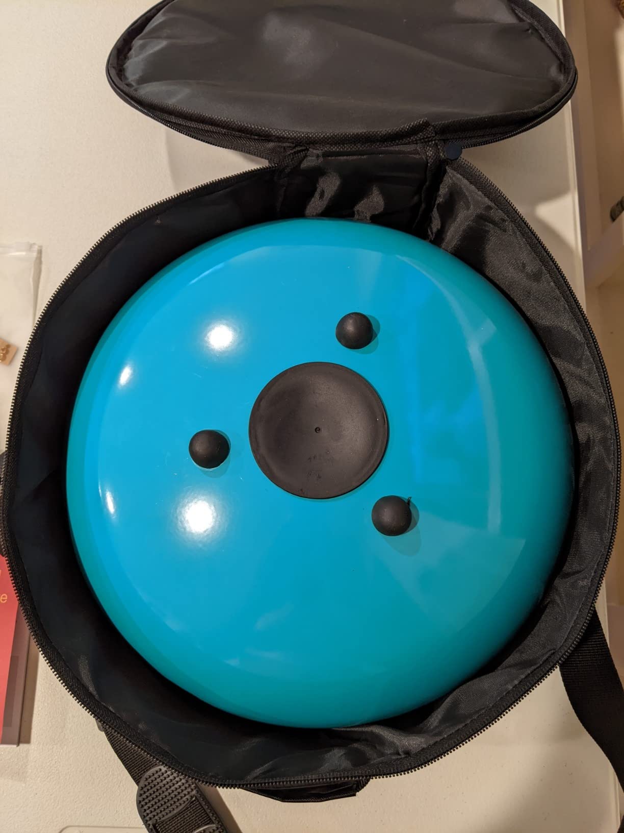 Eavnbaek 22-Inch 10-Notes 440Hz D Minor Kurd Advanced Handpan Drum Blue customer photo 1